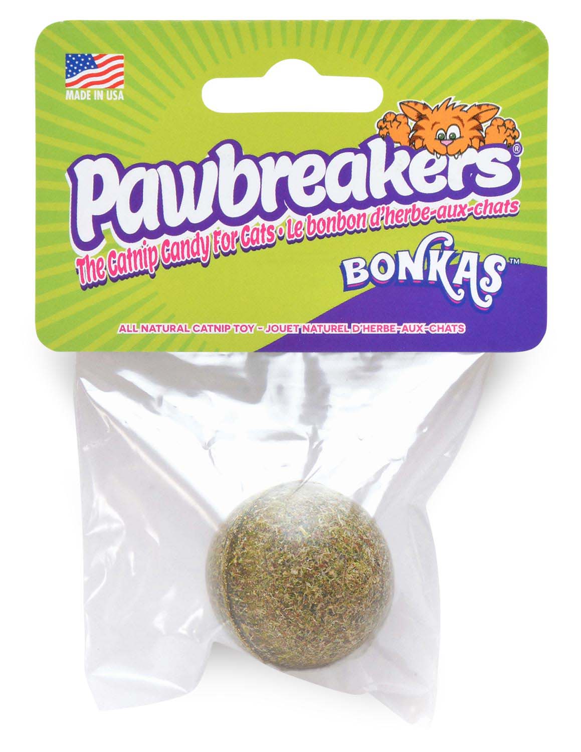 Pawbreakers Bonkas Catnip Candy Ball Cat Toy - Edible Catnip Treat & Toy - Image 4