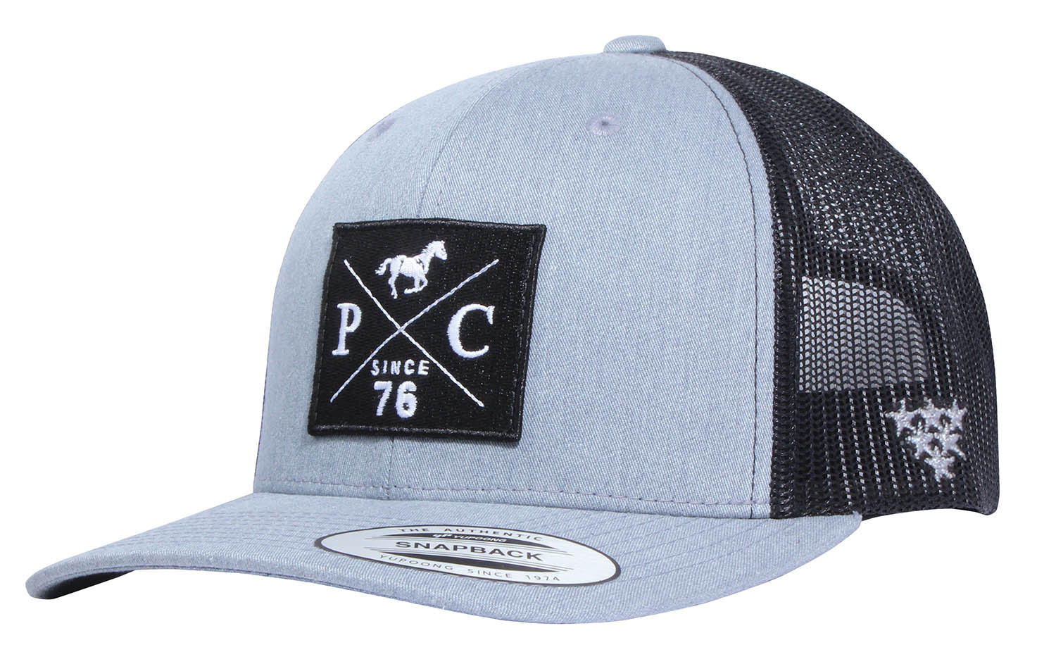 PC 2-Tone Trucker Hat, Heather/Black