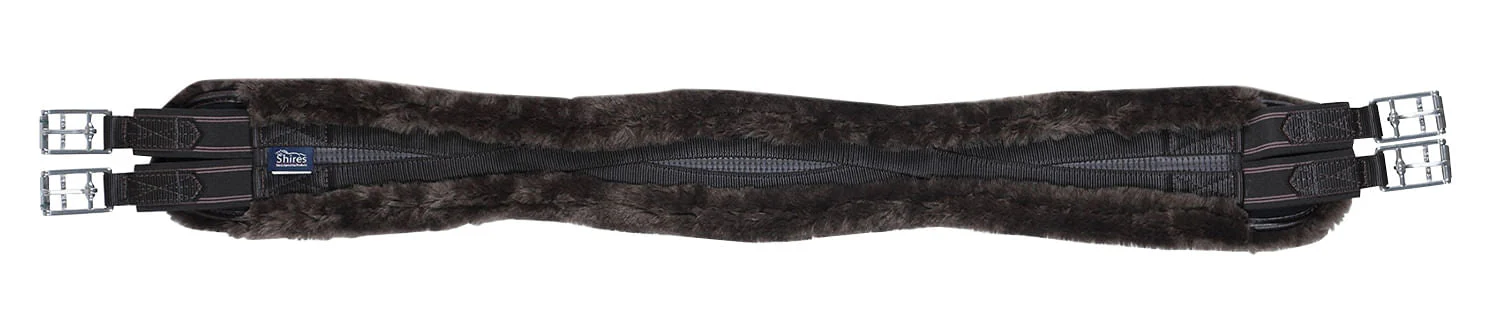 Shires Performance Supafleece Contoured Girth, Brown - Image 12