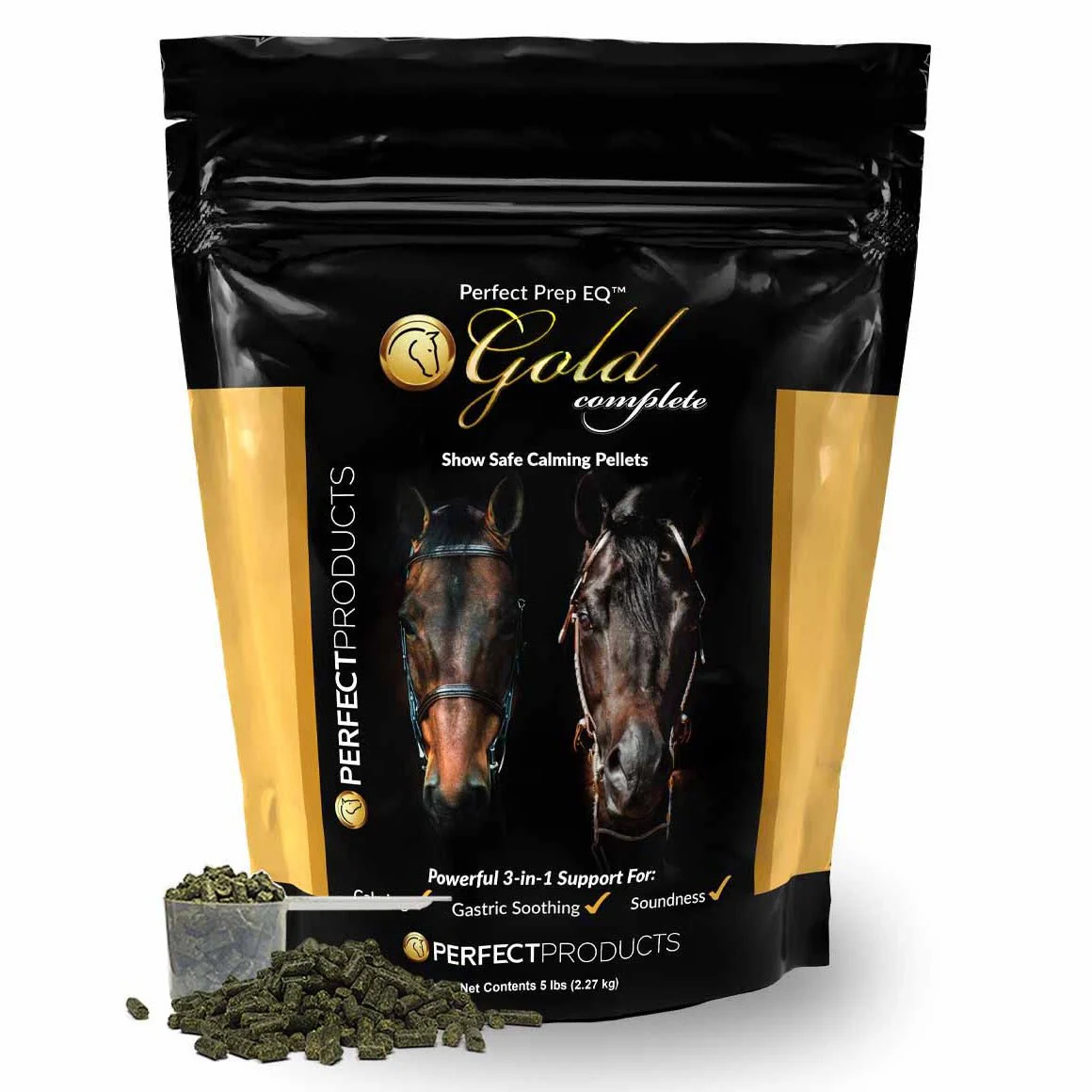 Perfect Prep EQ Gold Complete Show Safe Calming Pellets for Horses - Image 5