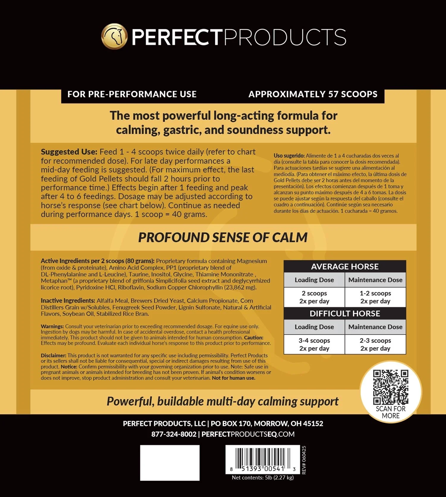 Perfect Prep EQ Gold Complete Show Safe Calming Pellets for Horses - Image 6