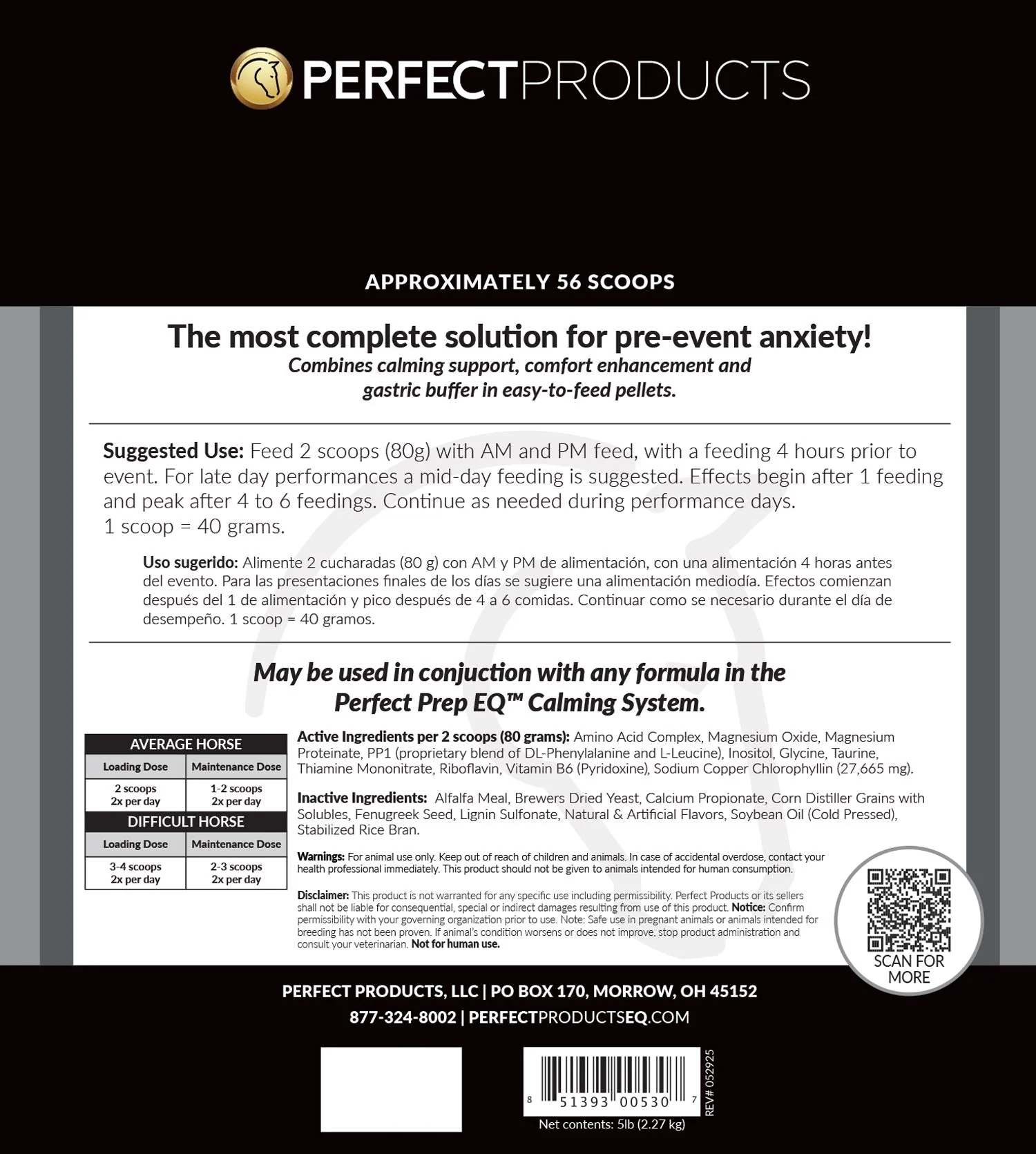 Perfect Prep EQ Sane & Sound Calming Pellets for Horses - Image 4