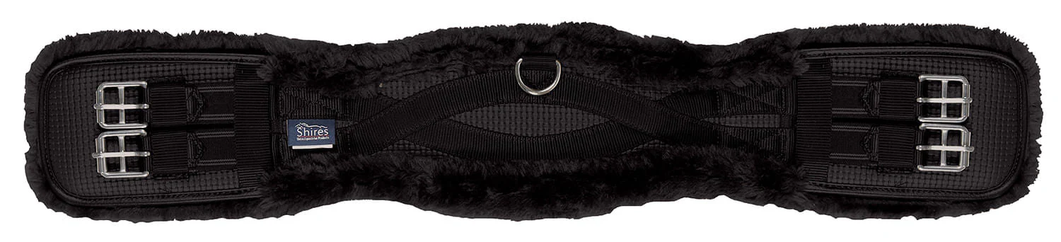 Shires Performance Supafleece Dressage Girth, Black - Image 2