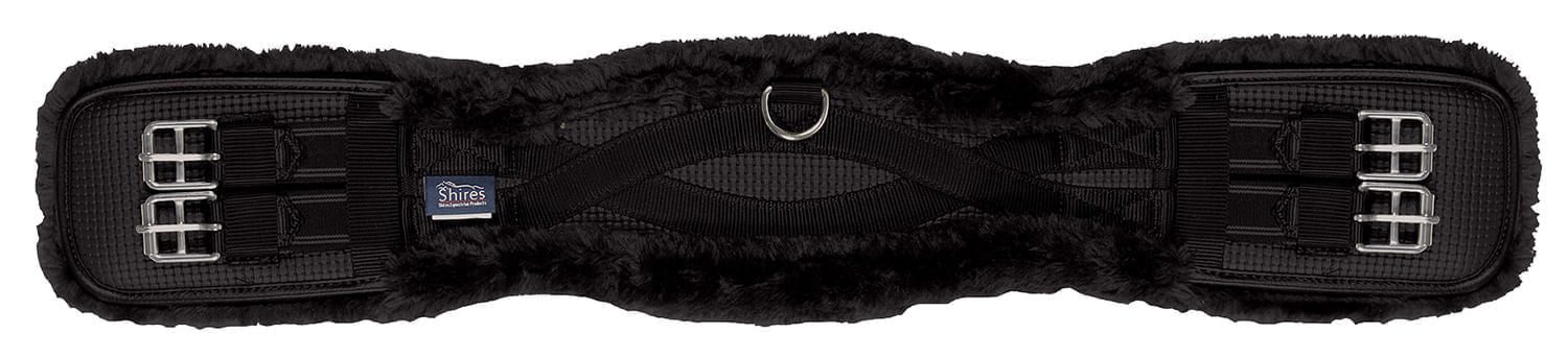 Shires Performance Supafleece Dressage Girth, Black - Image 9