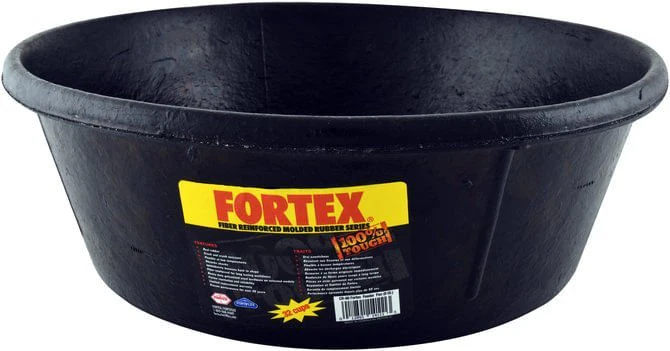 Fortex Tough Reinforced Molded Rubber Pet Bowls & Pans – Heavy-Duty Cold-Weather Rubber for Small Livestock - Image 5
