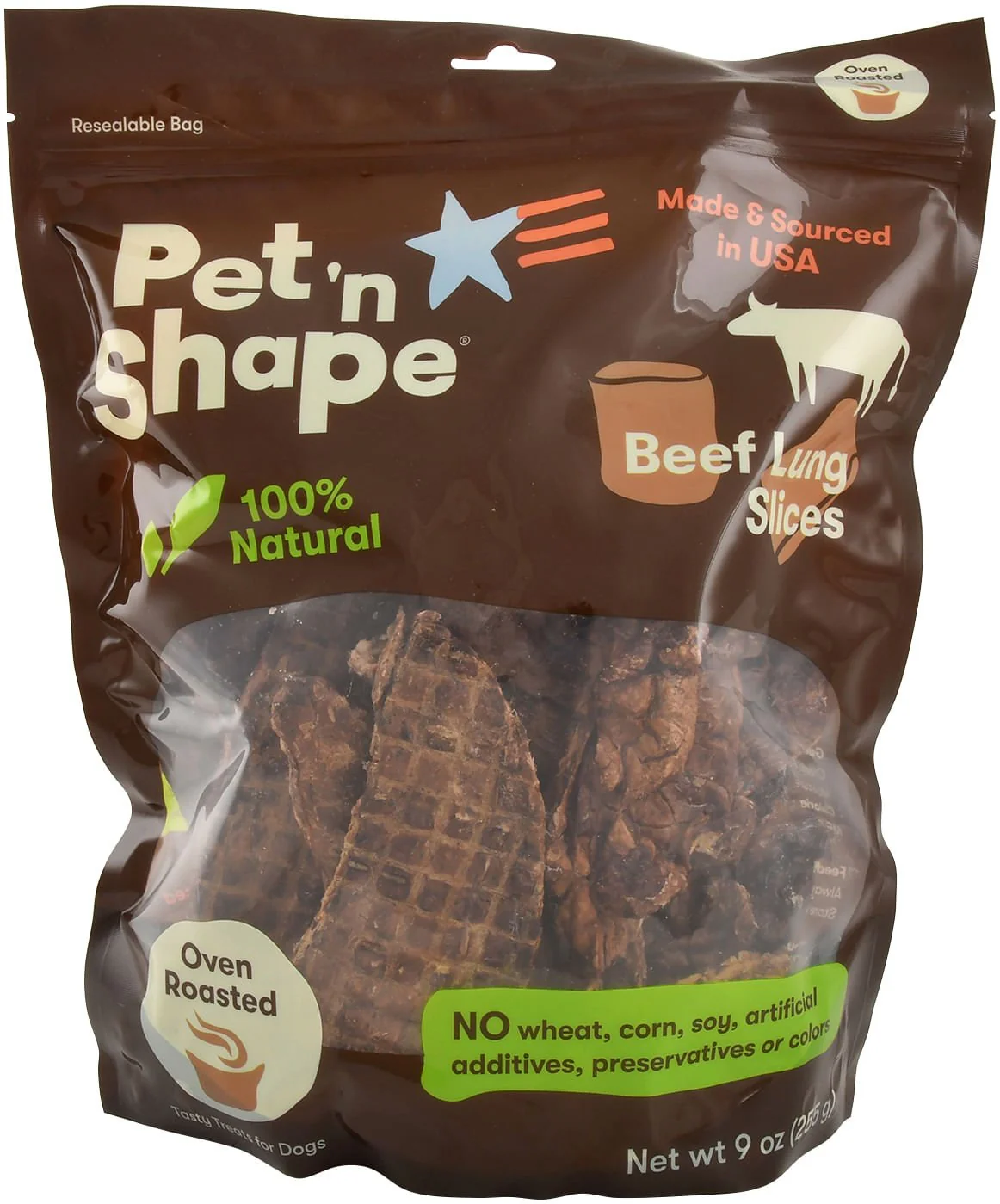 Pet 'n Shape Roasted Beef Lung Treats - Image 2