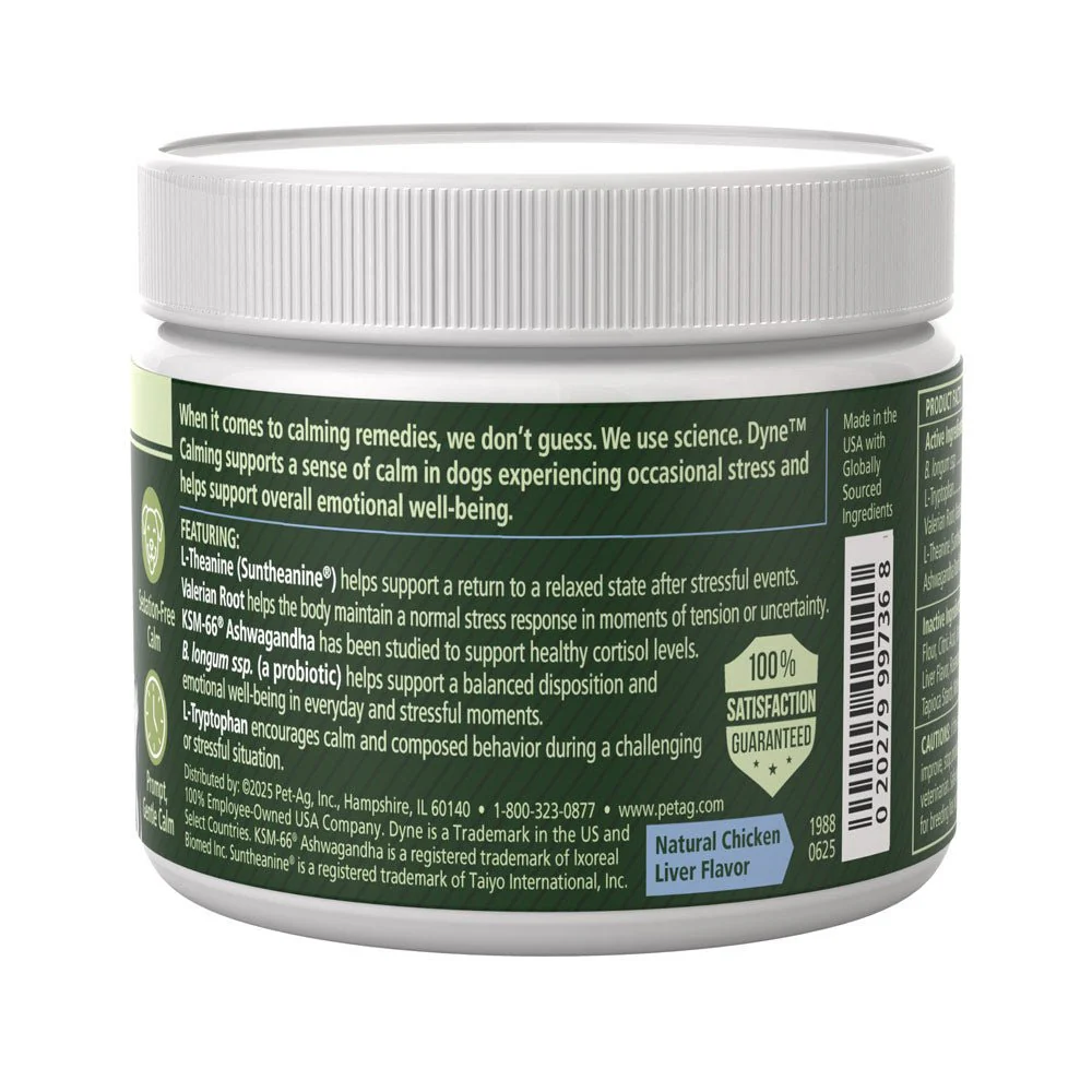 PetAg Dyne Calming & Stress Support Soft Chews for Dogs – Natural Stress Relief for Noise, Travel & Separation Anxiety - Image 3
