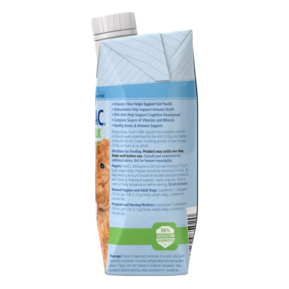 PetAg Goat's Milk Esbilac Puppy Milk Replacer Liquid for Puppies, 16 oz - For Sensitive Stomachs - Image 4