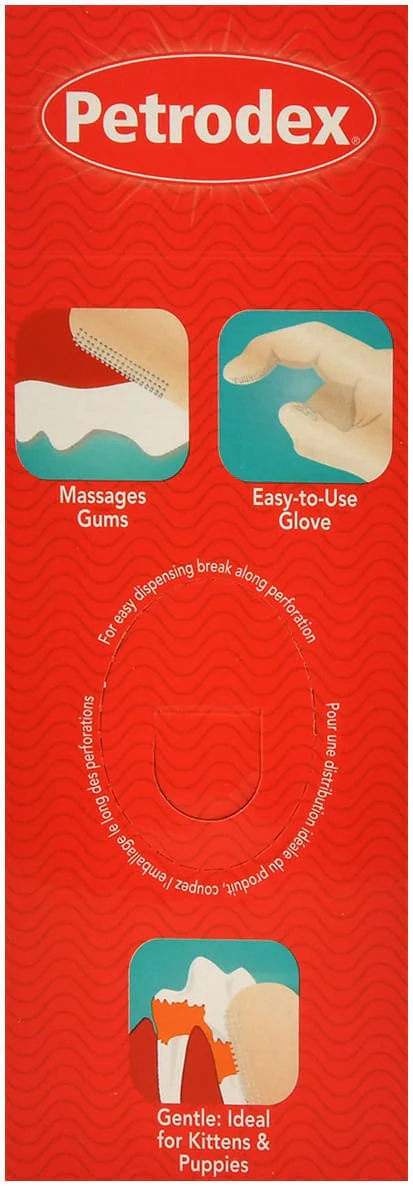 Petrodex Latex-Free Finger Toothbrush Gloves for Dogs & Cats - Image 3