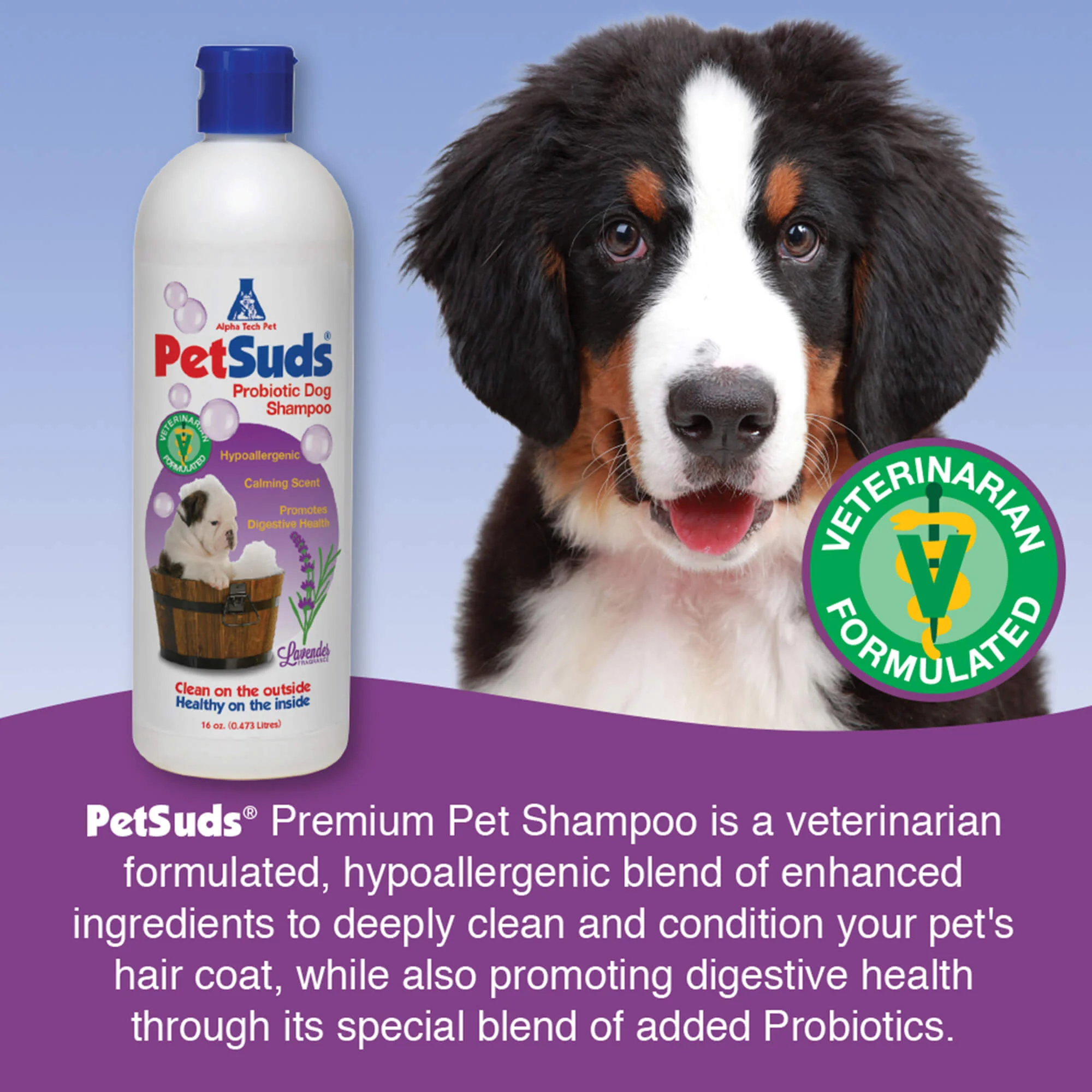 PetSuds Probiotic Pet Shampoo, 16 oz - Image 3