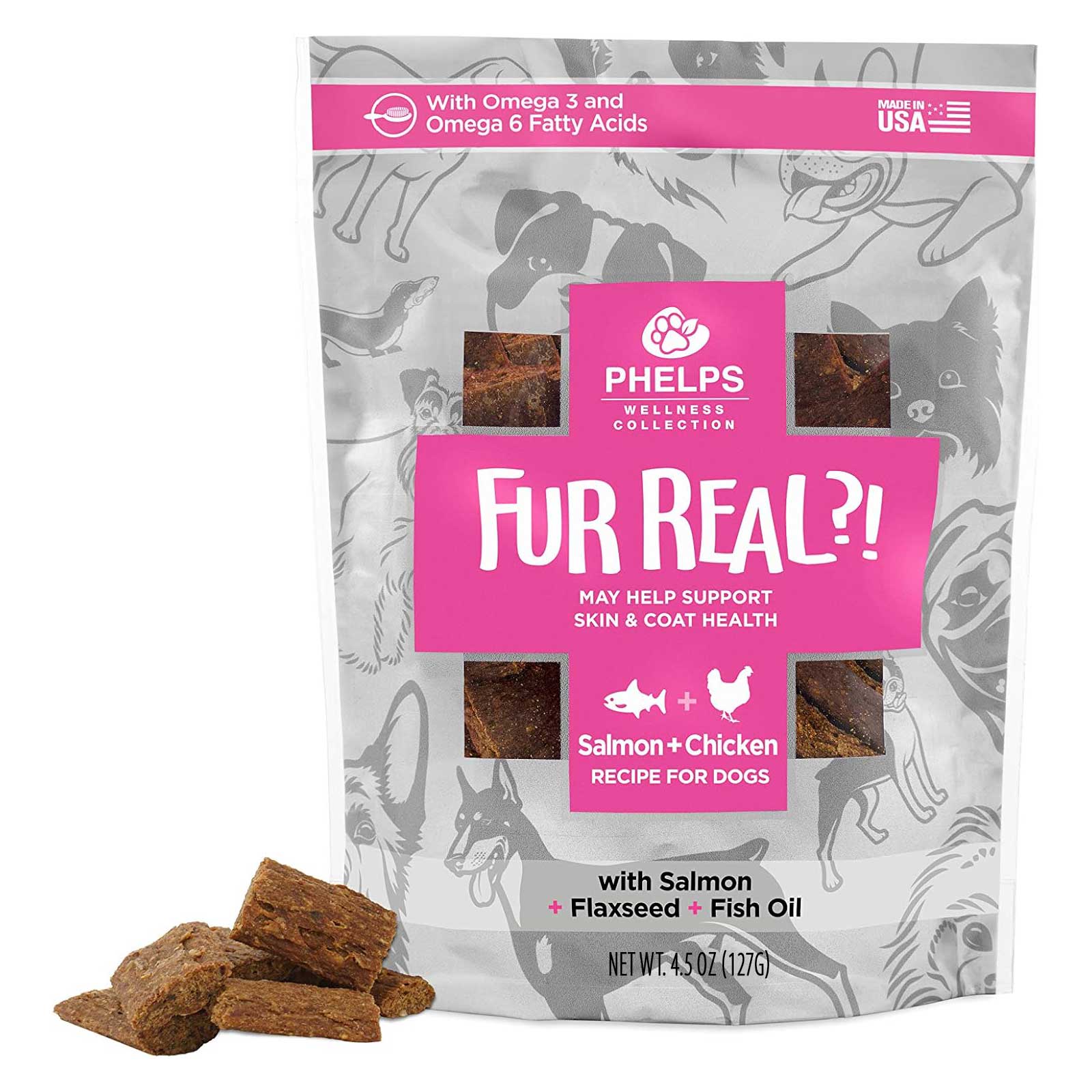 Phelps Wellness Functional Dog Chew Supplements – Calming, Digestive, Skin & Coat, Hip & Joint, Sensitive Stomach & Brain Support Treats, 4.5 oz - Image 9