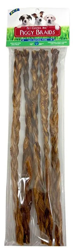 Piggy Braids Dog Chews, 5 Pack - Image 4
