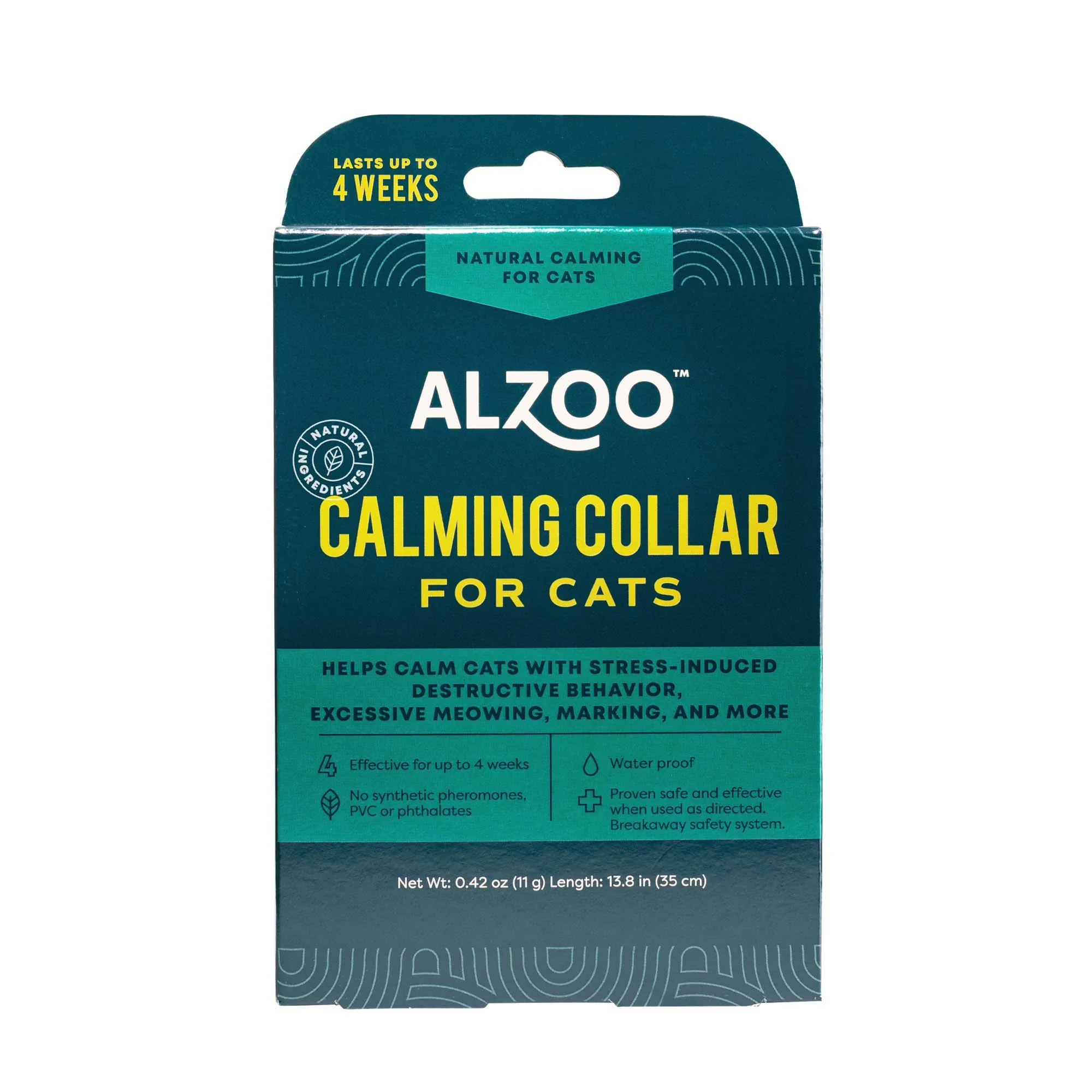 ALZOO Plant-Based Natural Calming Collar for Cats