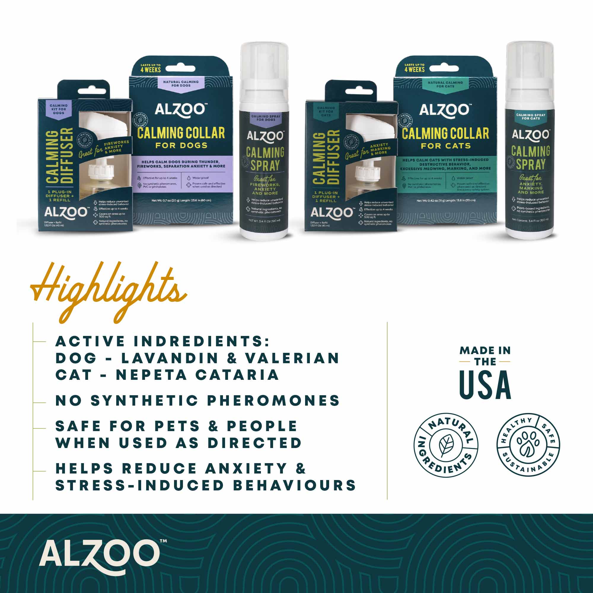 ALZOO Natural Plant-Based Calming Spray for Dogs - Image 5