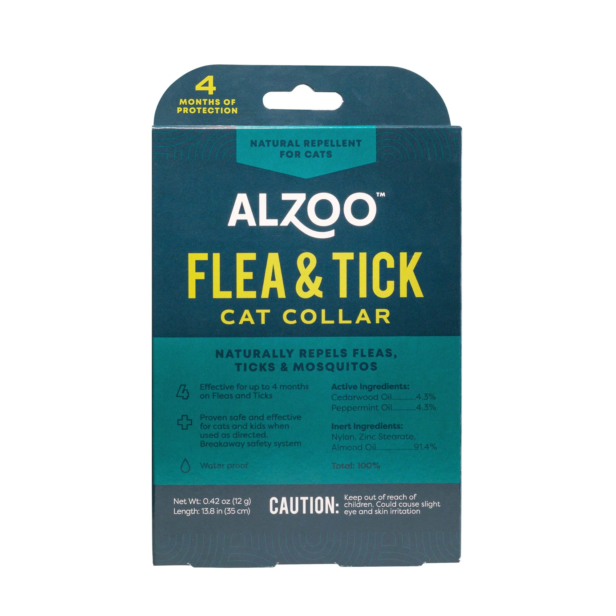 ALZOO Plant-Based Natural Flea & Tick Cat Collar