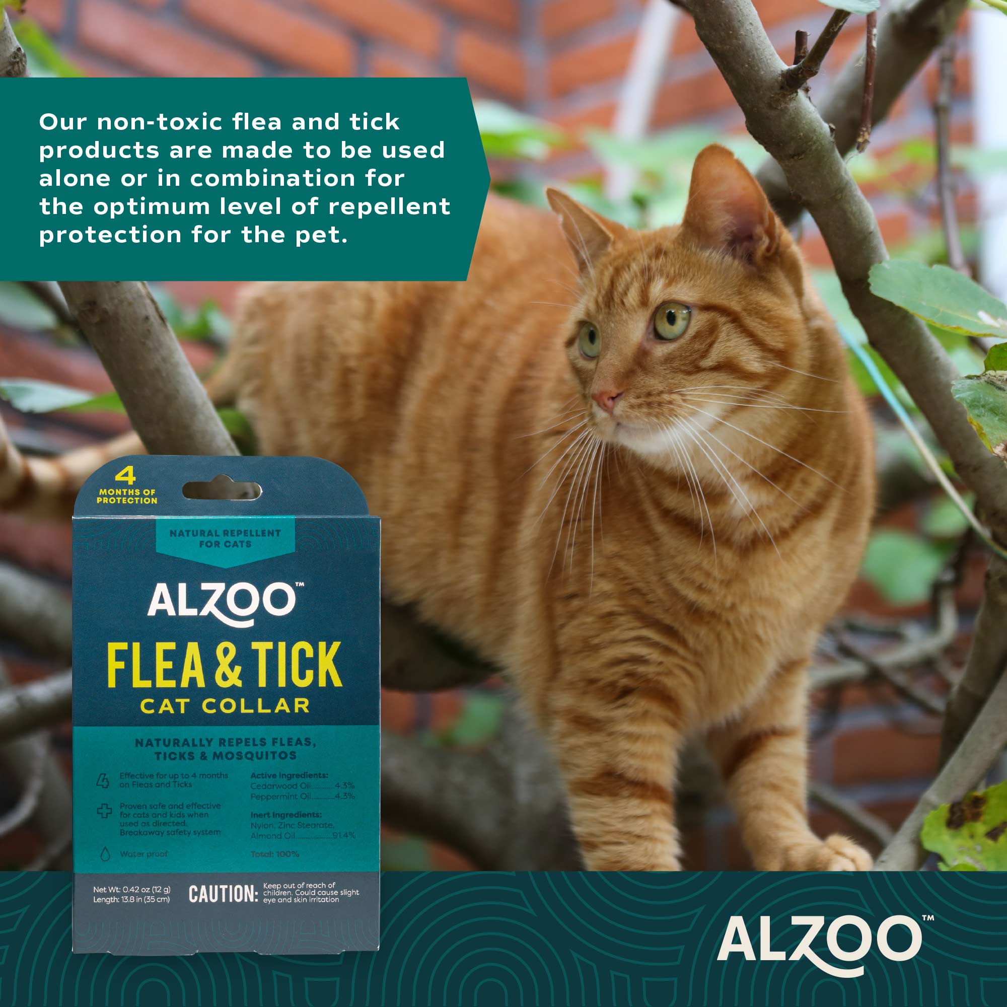 ALZOO Plant-Based Natural Flea & Tick Cat Collar - Image 5