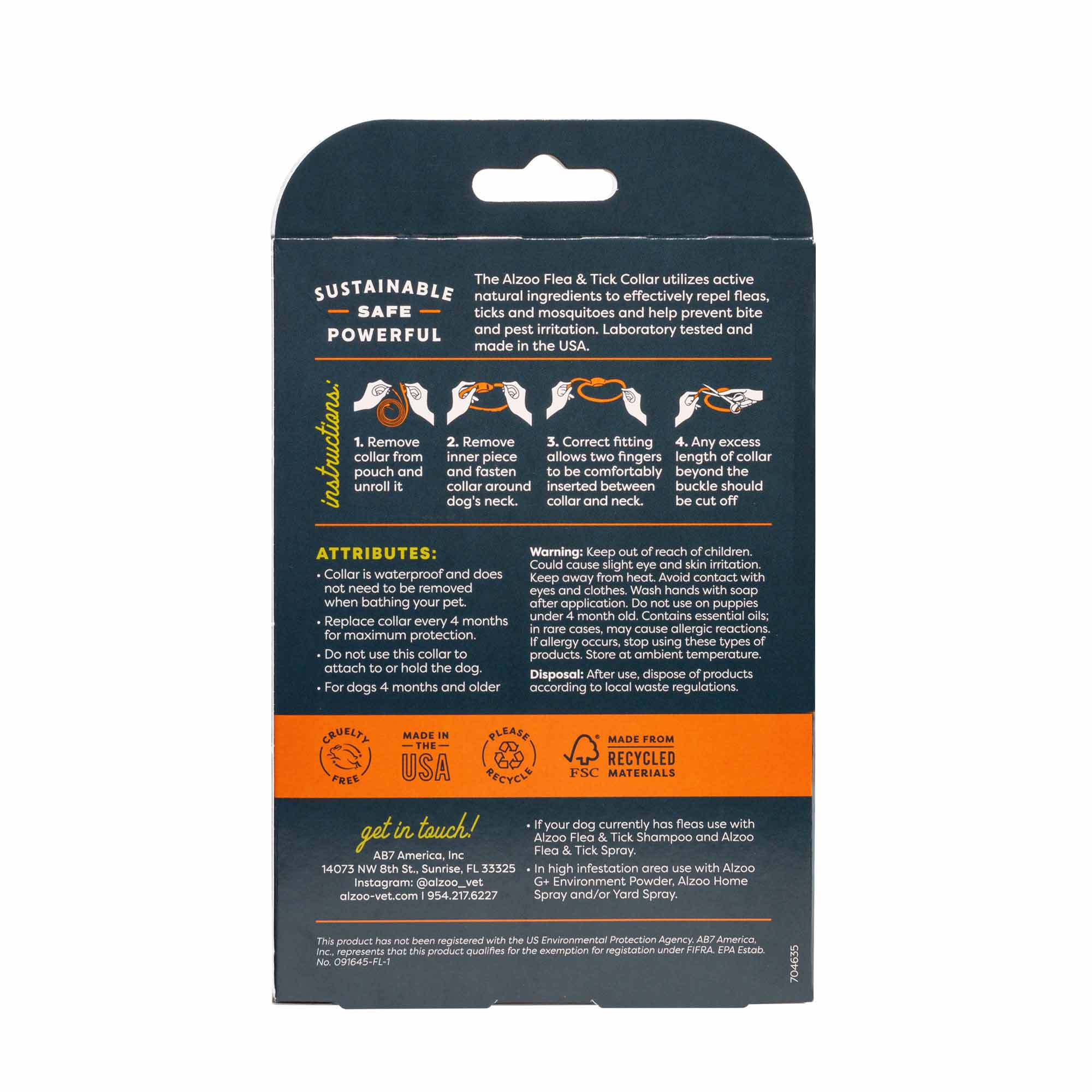 ALZOO Plant-Based Flea & Tick Dog Collar - Image 11