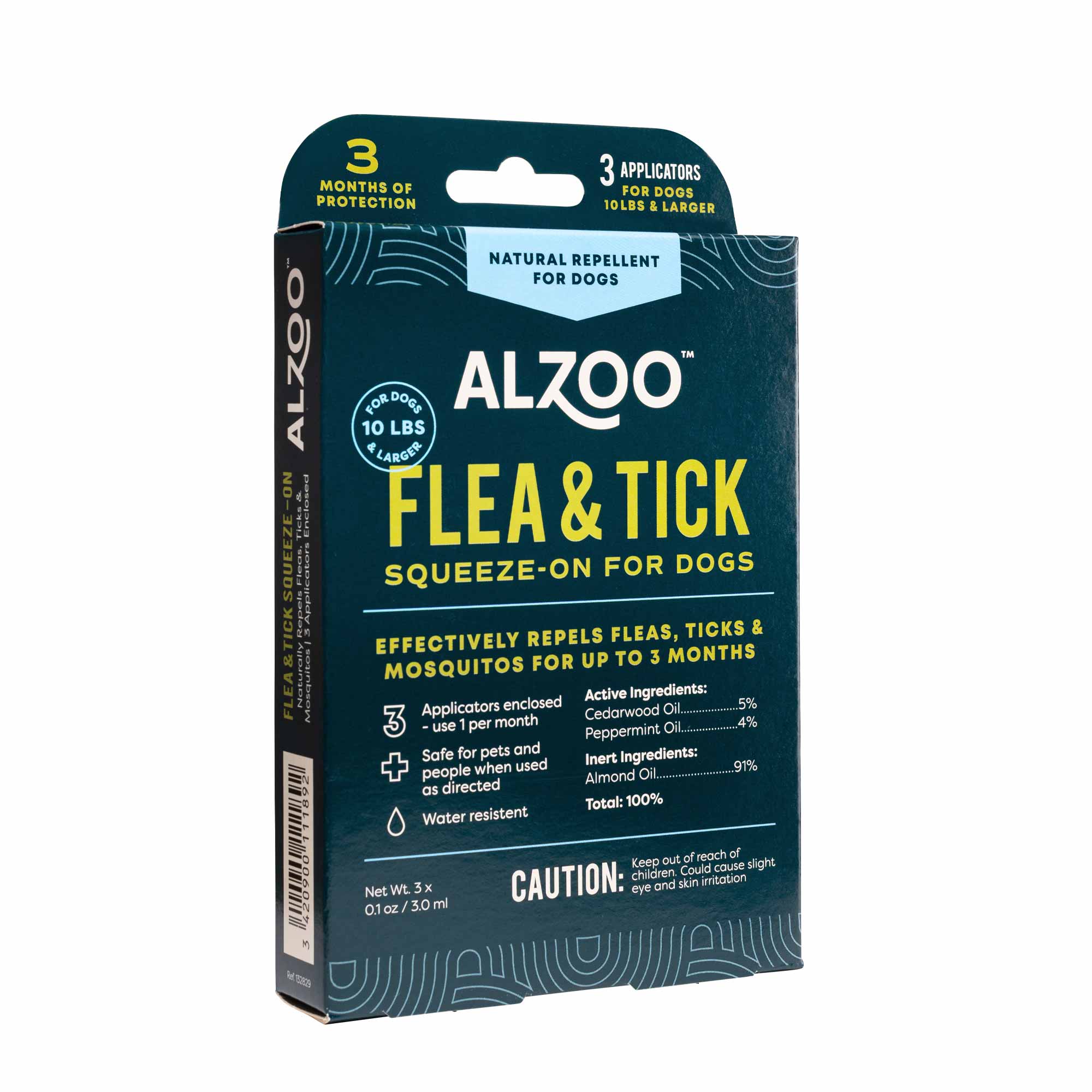 ALZOO Natural Plant-Based Flea & Tick Squeeze-On Topical for Dogs - Image 2