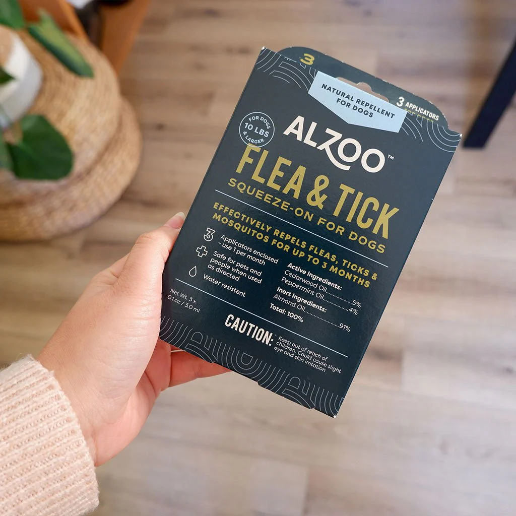 ALZOO Natural Plant-Based Flea & Tick Squeeze-On Topical for Dogs - Image 9
