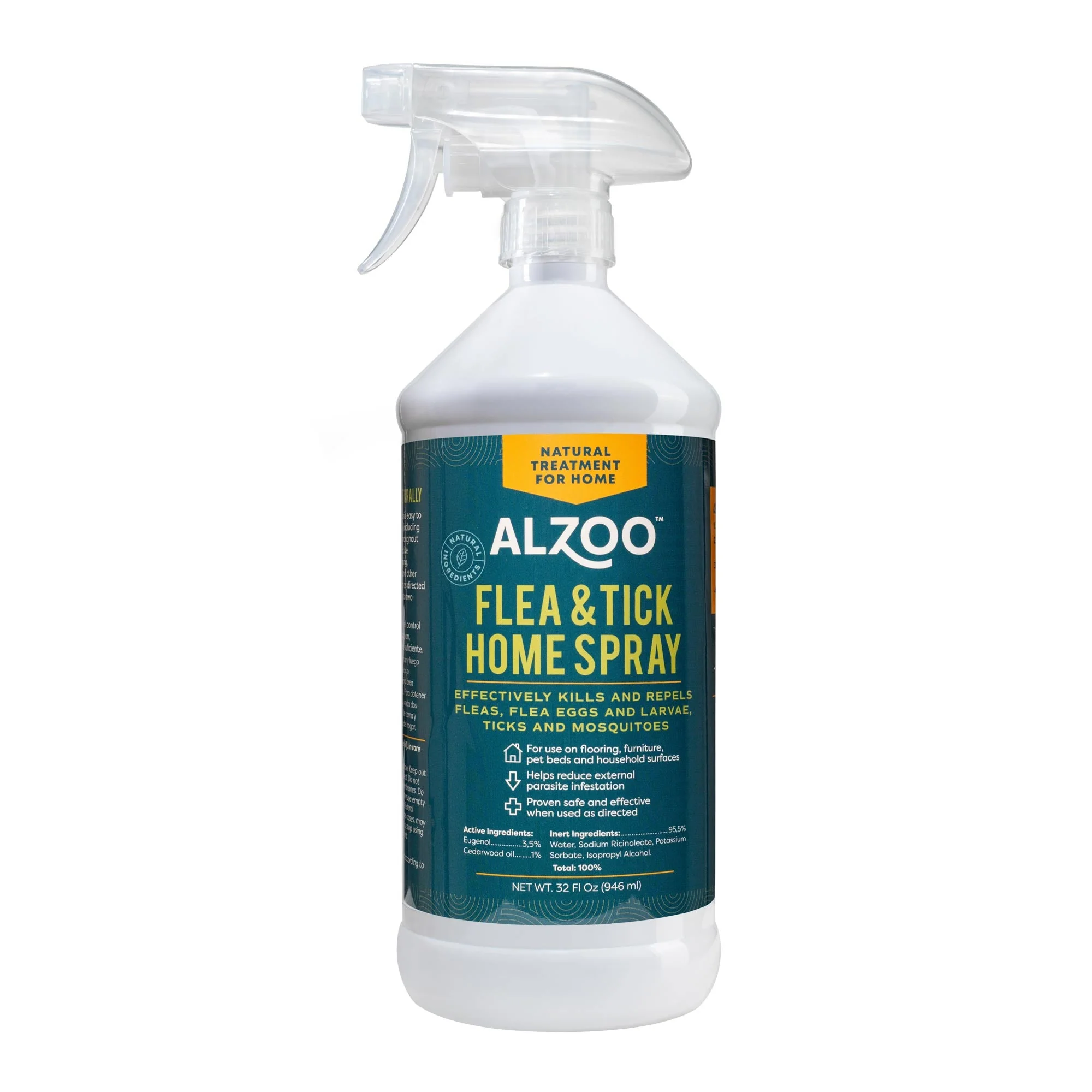 ALZOO Plant-Based Natural Flea & Tick Home Spray