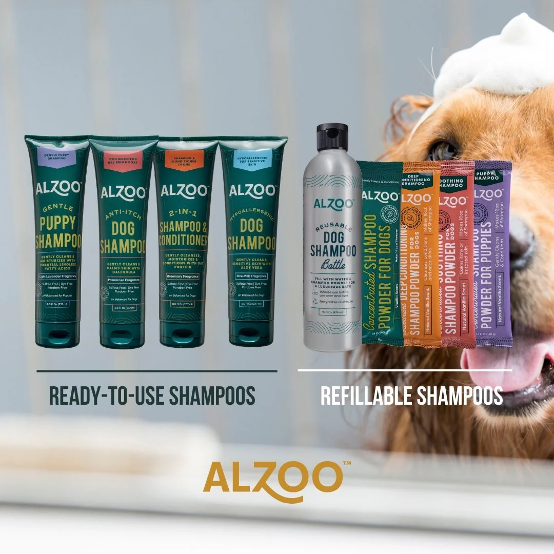 ALZOO Plant-Based Anti-itching Dog Shampoo with Calendula, 8 oz - Image 5