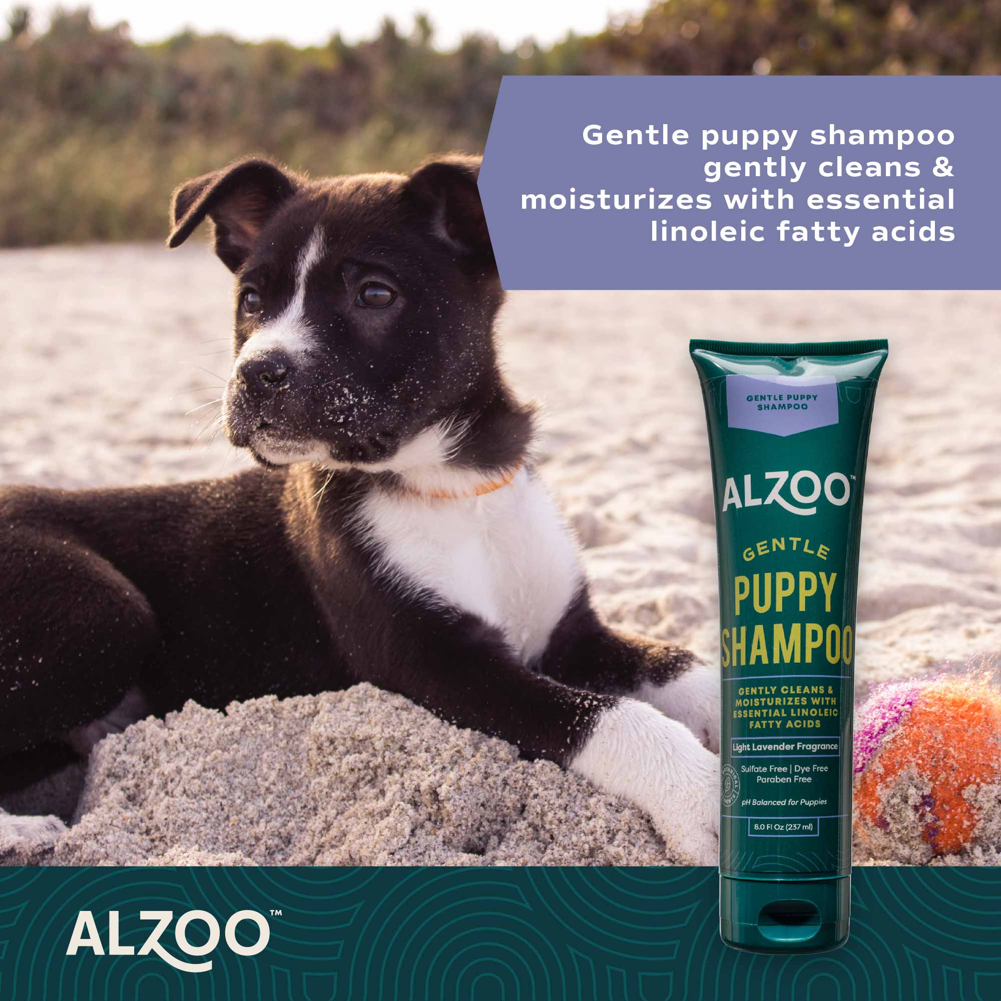 ALZOO Plant-Based Gentle Puppy Shampoo - Image 3