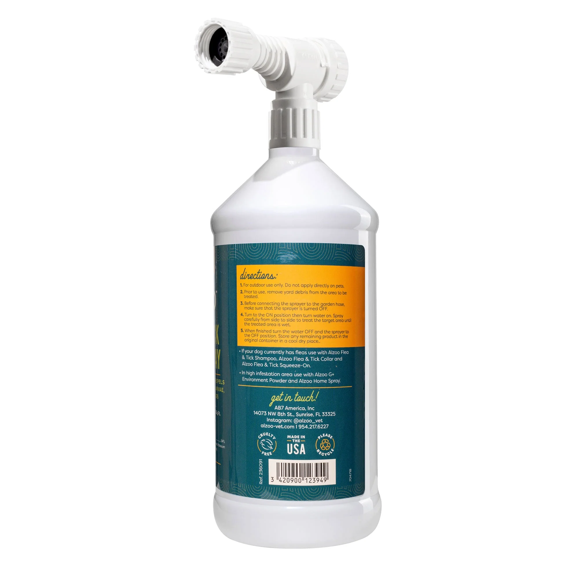 ALZOO Plant-Based Natural Flea & Tick Yard Spray - Image 3
