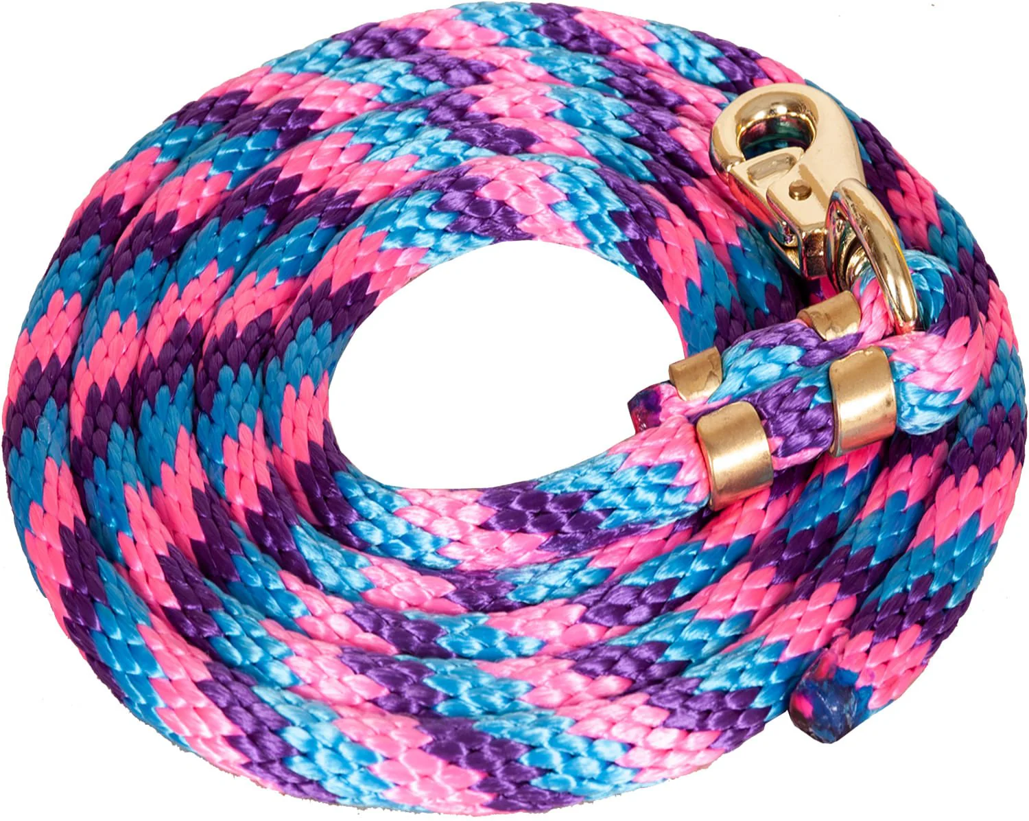 Mustang Poly Colorful Lead Rope, Bull Snap