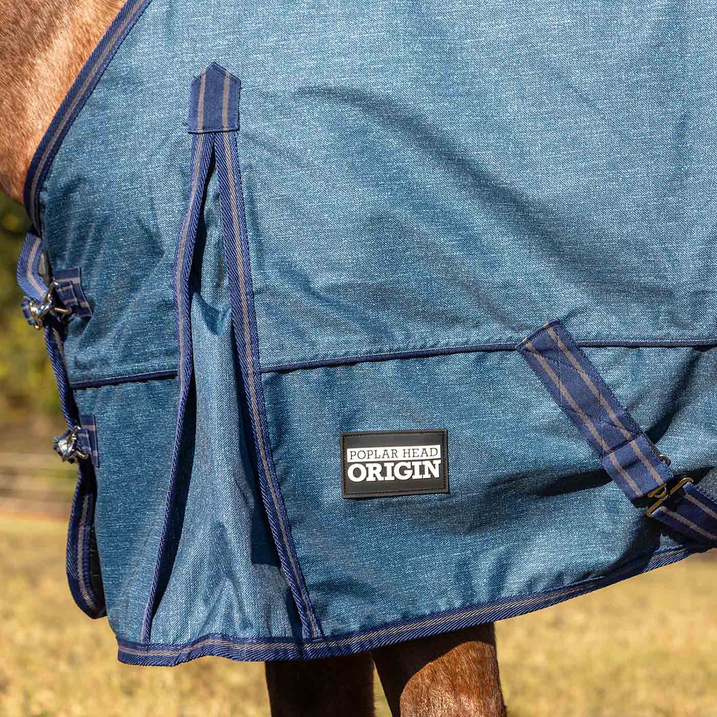 Jeffers Poplar Head "Origin" 600D Medium Weight Turnout Blanket, 240g | Waterproof & Breathable Horse Blanket - Image 24