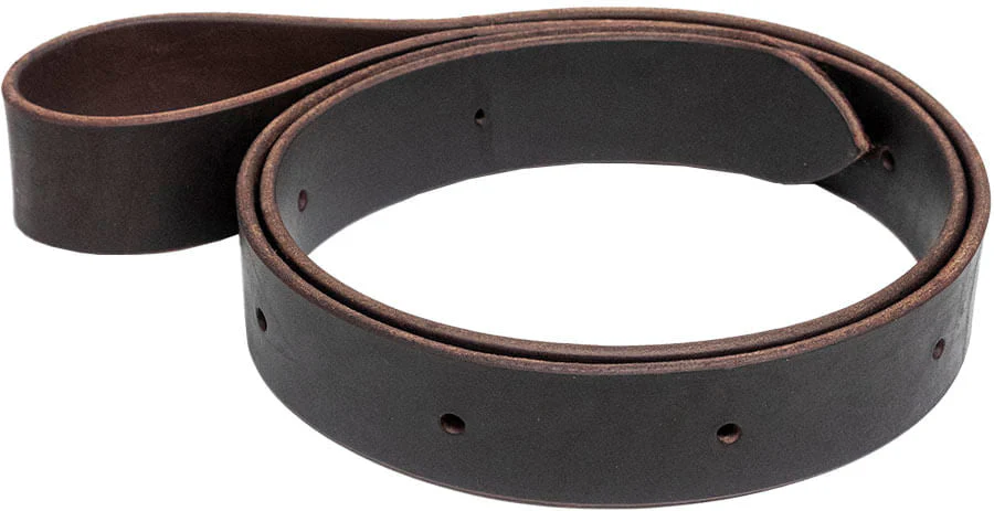 Jeffers Poplar Head Premium Half Breed Oiled Latigo Leather Off Billet