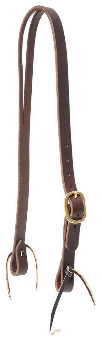 Jeffers Poplar Head Premium Oiled Harness Leather 1"W Split Ear Headstall