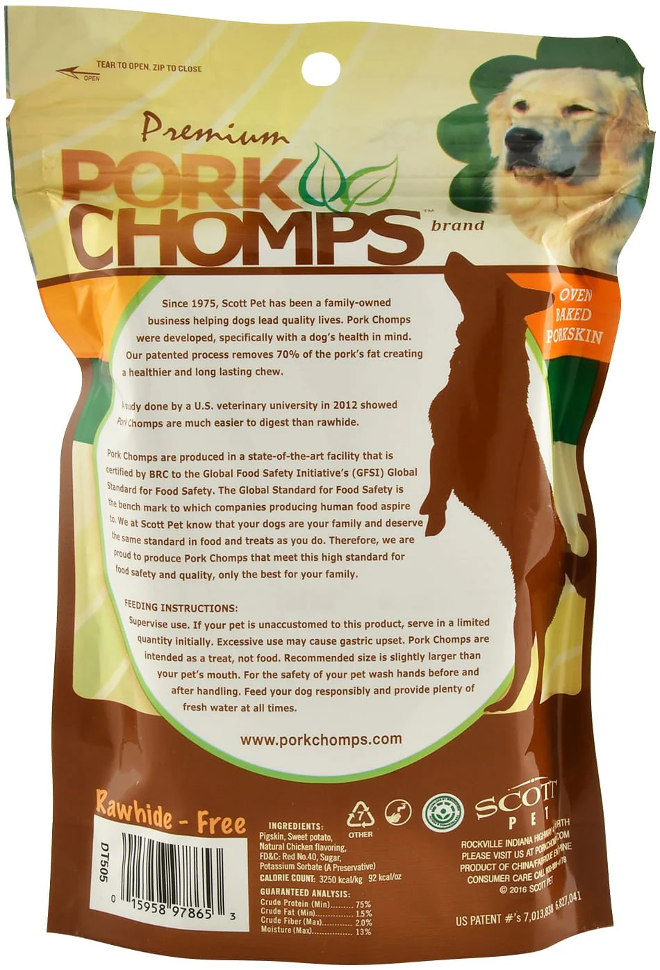 Pork Chomps Premium Twists – Rawhide-Free Dog Chews, Bacon, Chicken & Roasted, 6-Inch Oven-Baked Treats for Medium & Large Dogs - Image 4