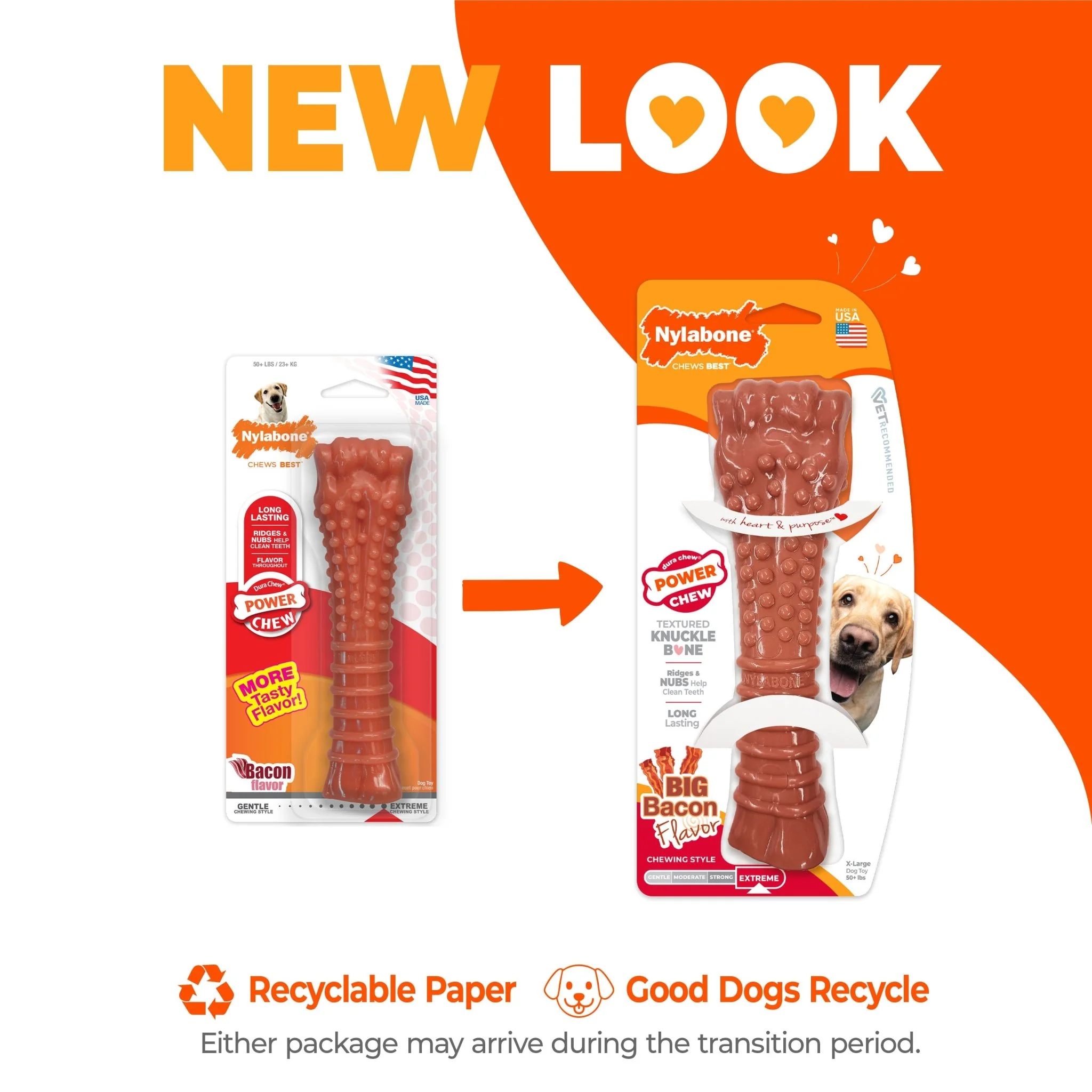 Power Chew Dog Toy, Bacon, X-Large/Souper, 50+ lbs - Image 5