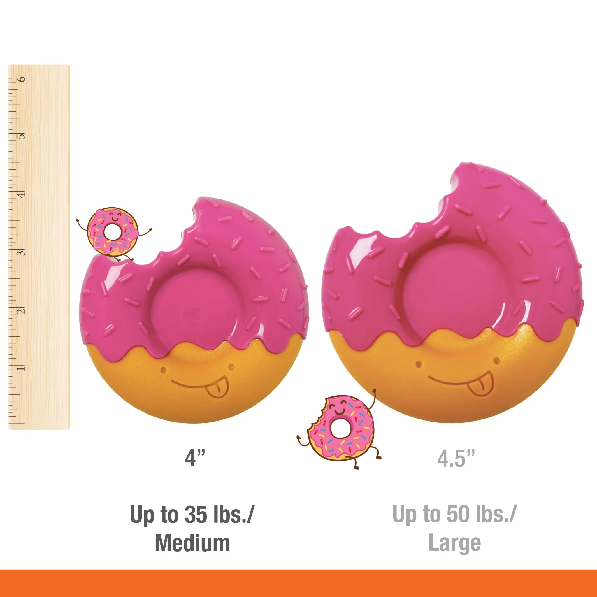 Power Chew Donut Dog Toy, Bacon Glazed - Image 5
