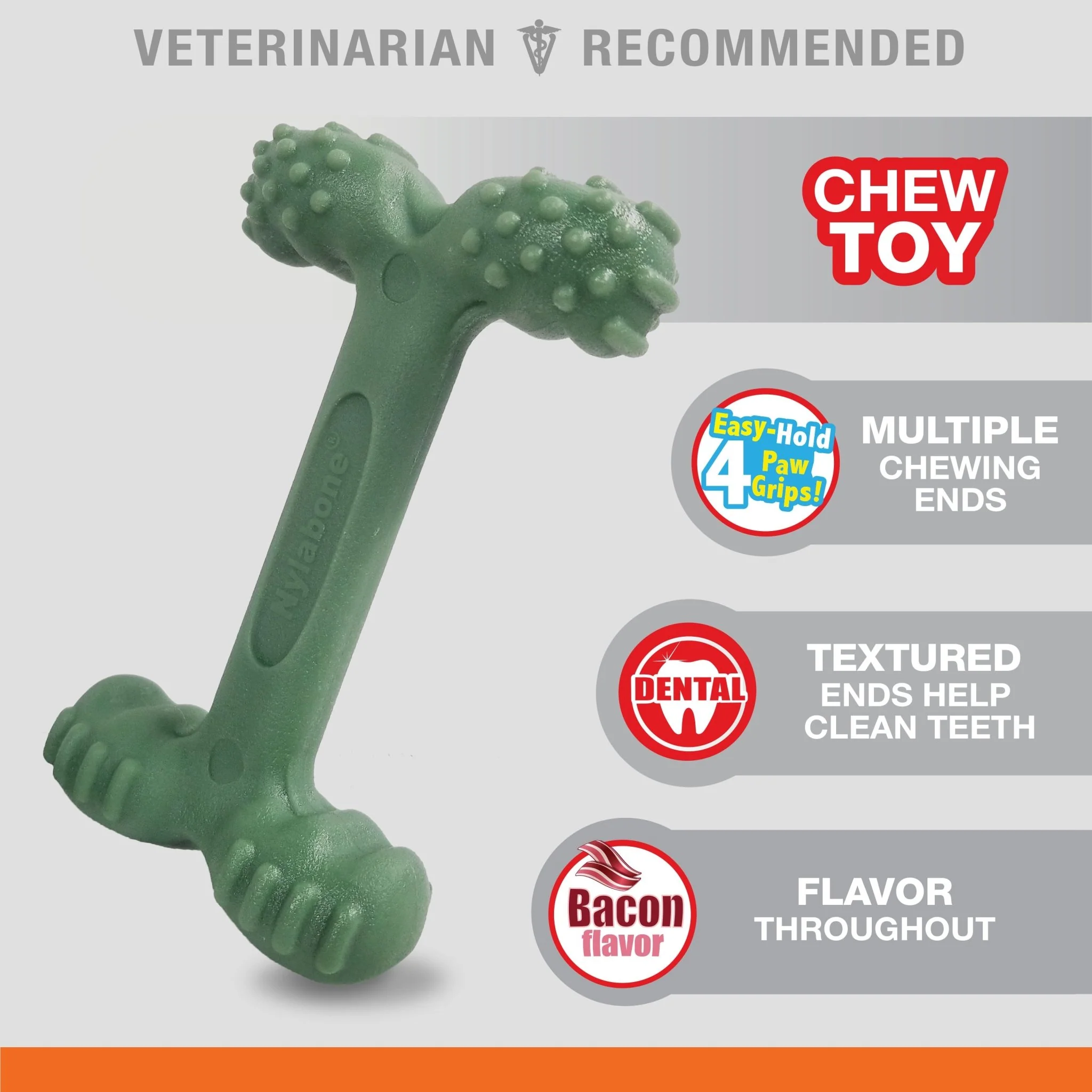 Power Chew Easy-Hold Dog Dental Chew Toy, Bacon, Large/Giant, Up to 50 lbs - Image 3
