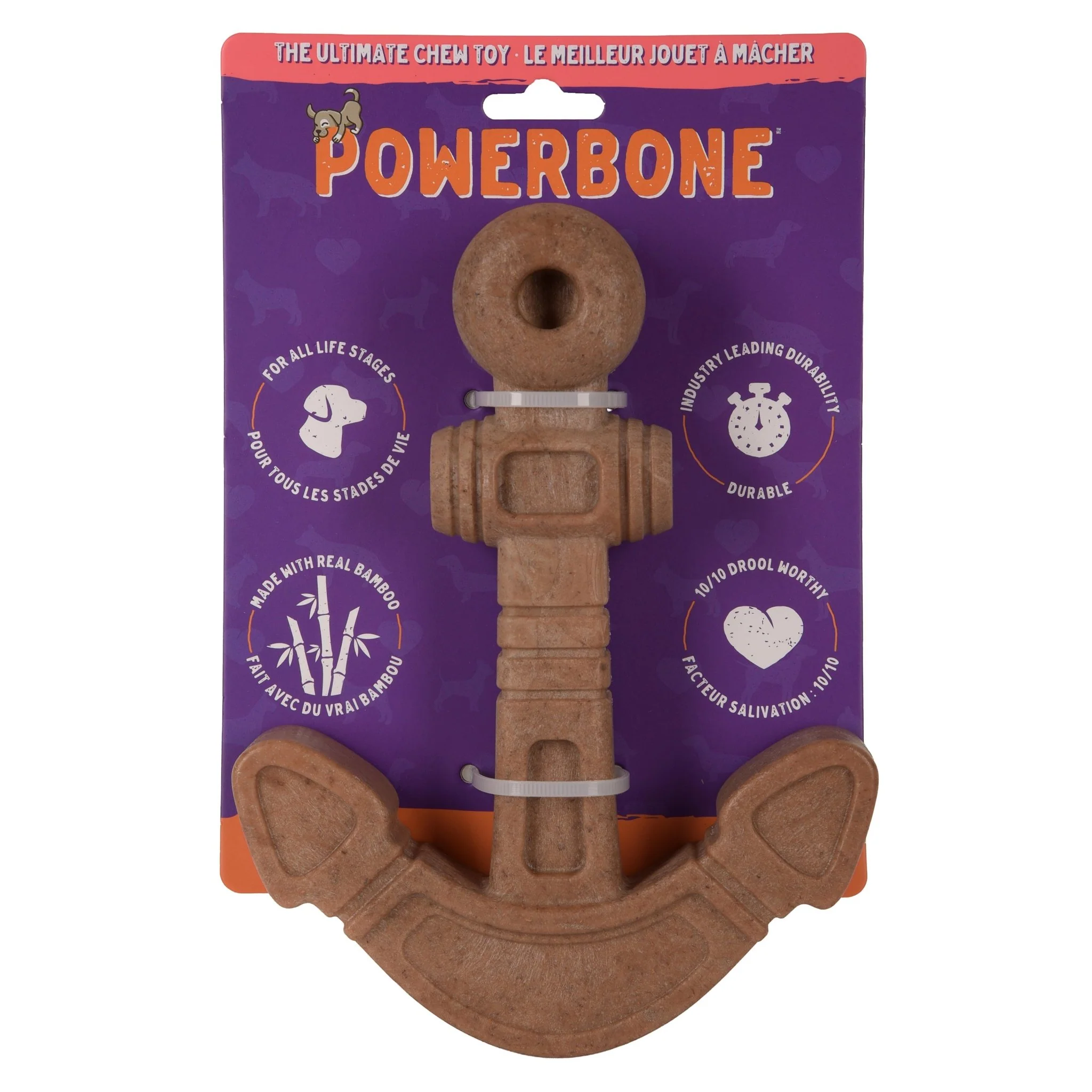 Powerbone Anchor Dog Chew Toy for Power Chewers