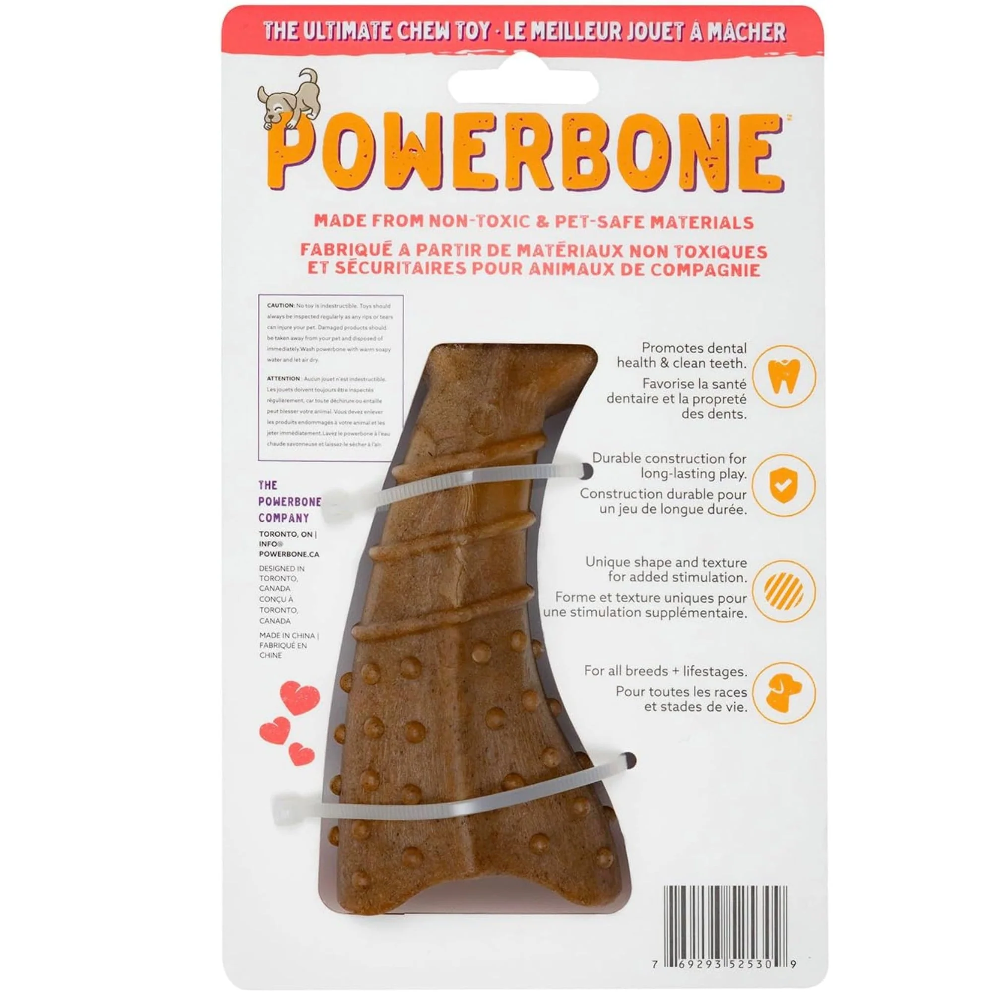 Powerbone Twist Tail Dog Chew Toy for Power Chewers, 6'' - Image 2