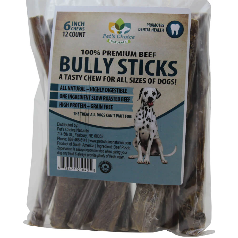 Premium All Natural Dog Pizzle Chews, 6" - Image 2