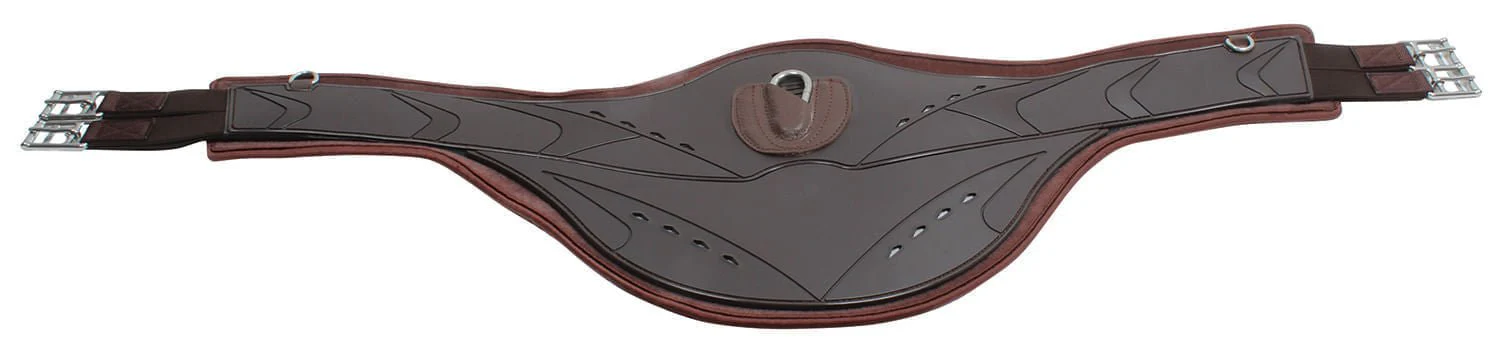 Professional's Choice Contoured Belly Guard Jump Girth, Brown - Image 9