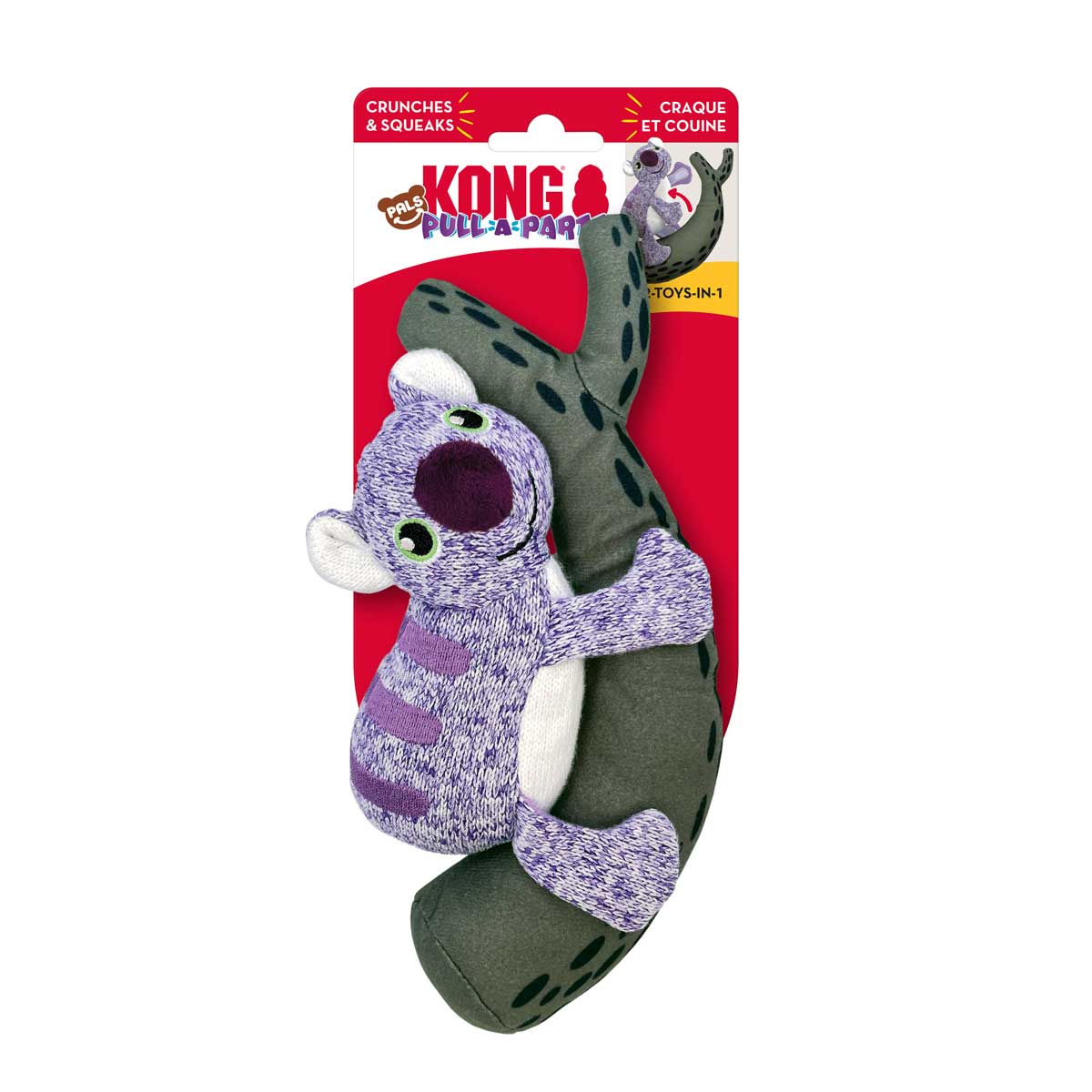 KONG Pull-A-Partz™ 2-in-1 Squeaky Plush Dog Toy - Image 6