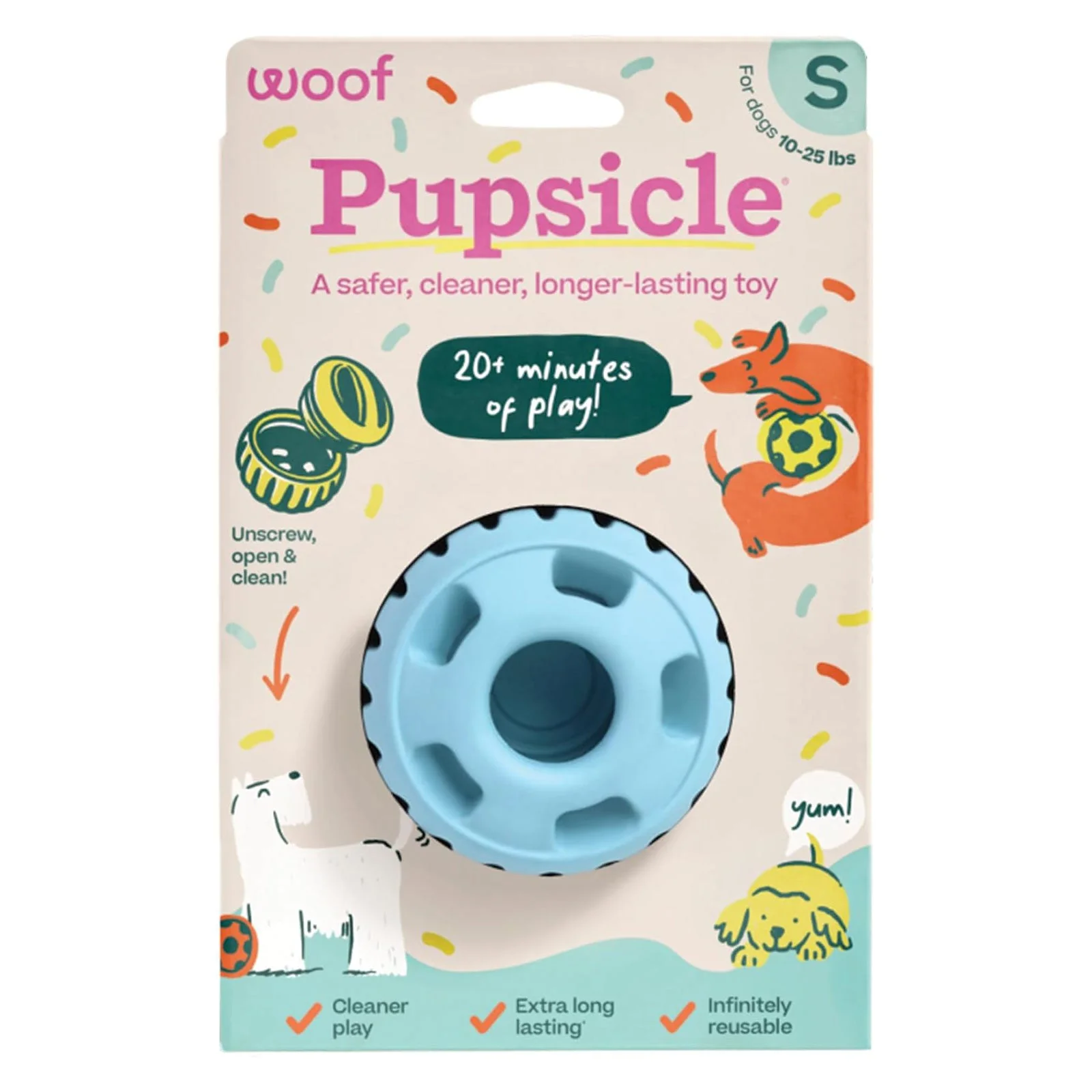 Pupsicle 'Birthday' Party Treat Dispensing Dog Toy – Interactive, Long-Lasting Chew & Puzzle Toy for Dogs - Image 6