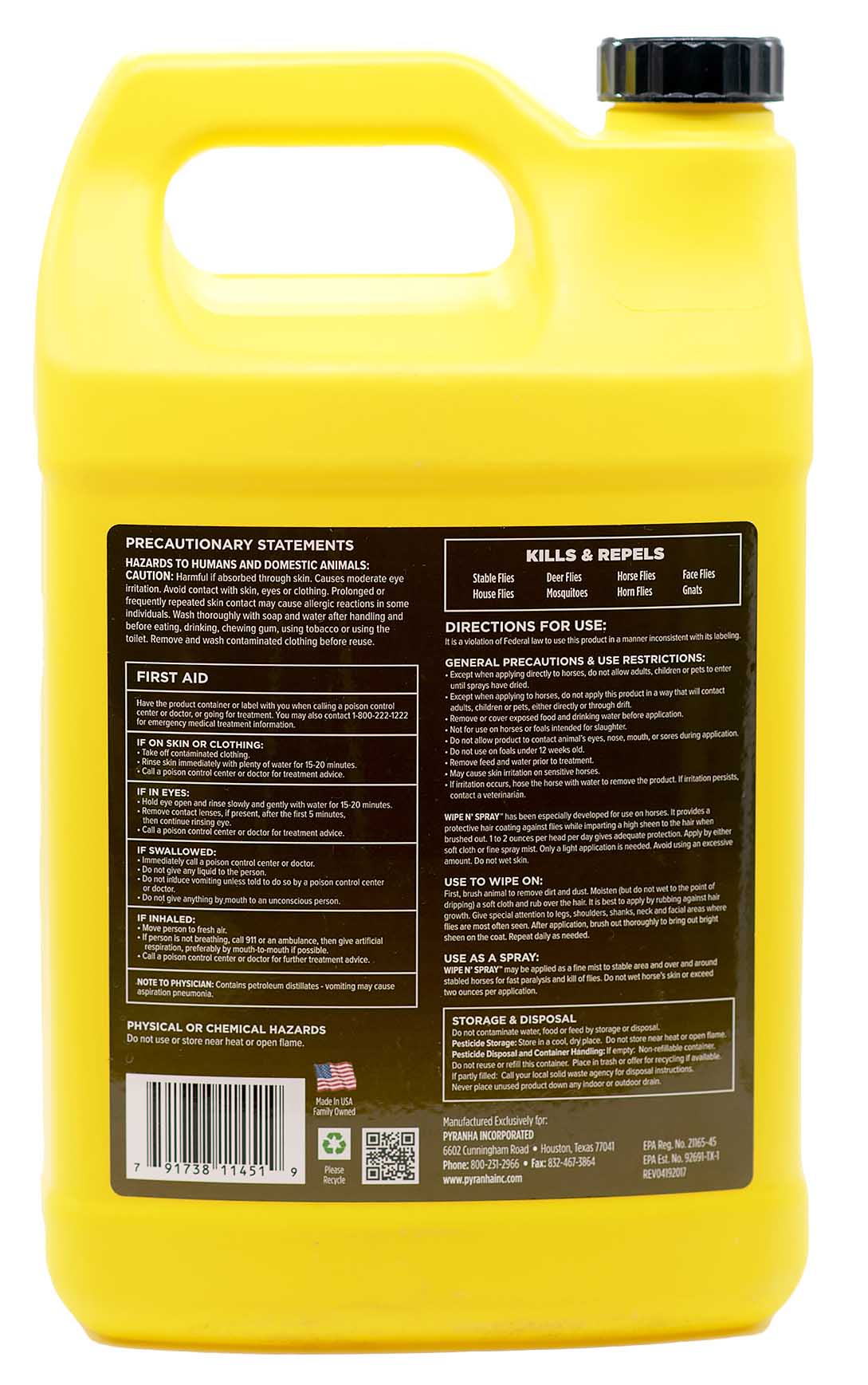 Pyranha Wipe N' Spray Fly Spray for Horses - Image 5