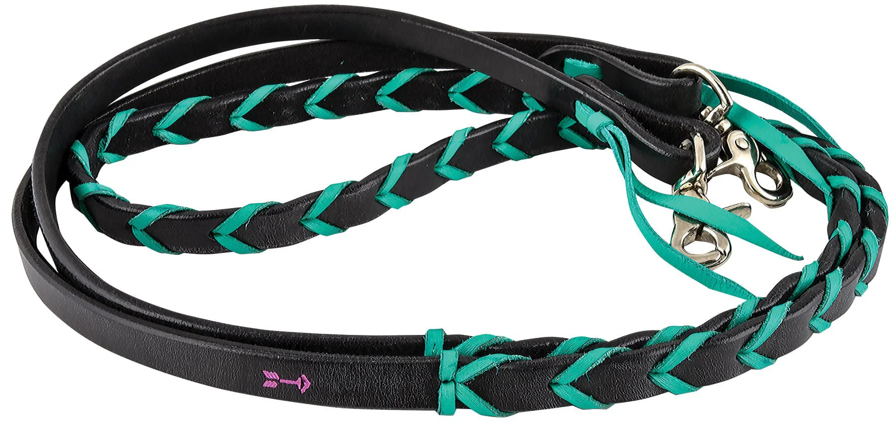 Rafter T Plaited Barrel Racing Reins - Image 7