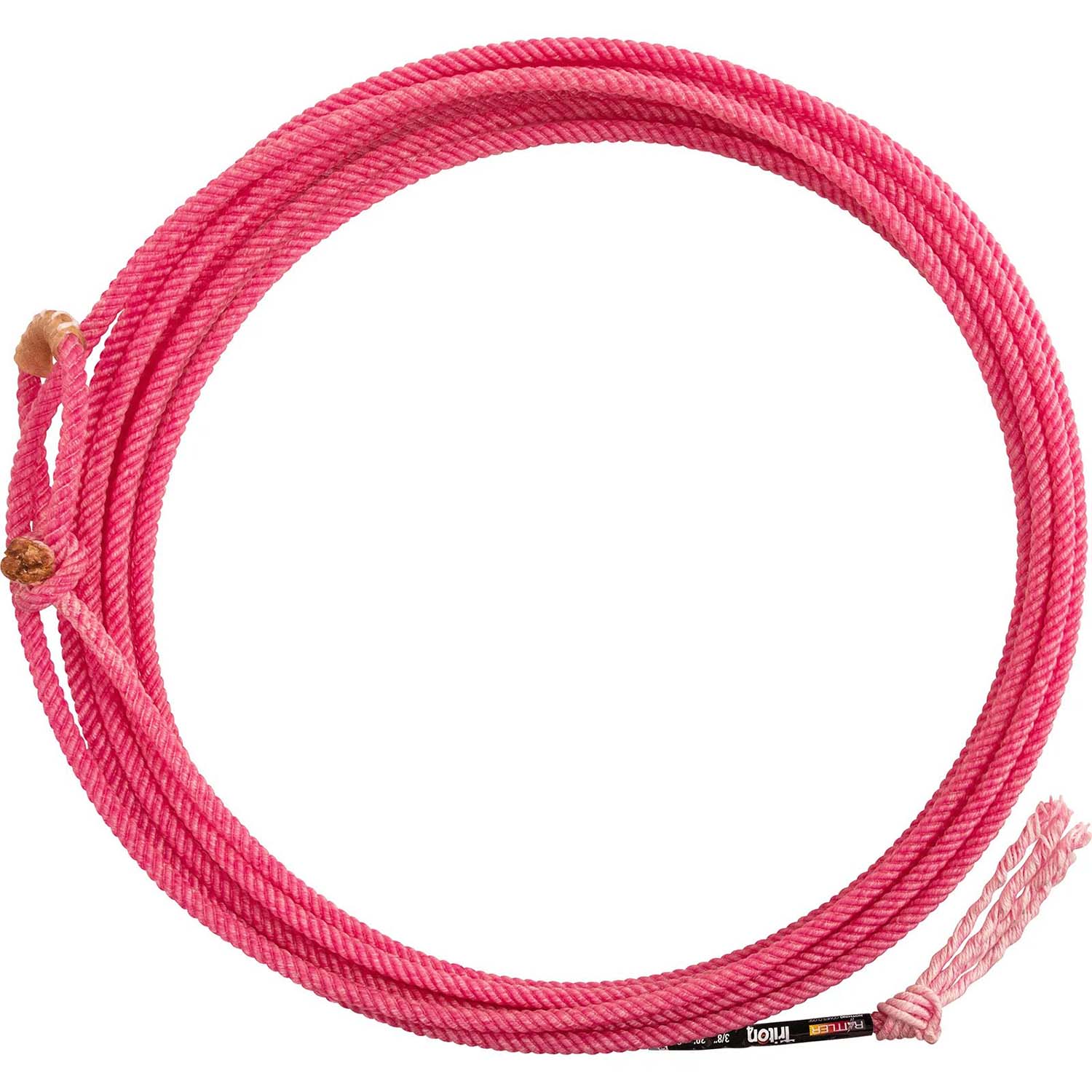 Equibrand Rattler Triton 4-Strand Team Rope – Pink, Head & Heel Rope for Team Roping - Image 2