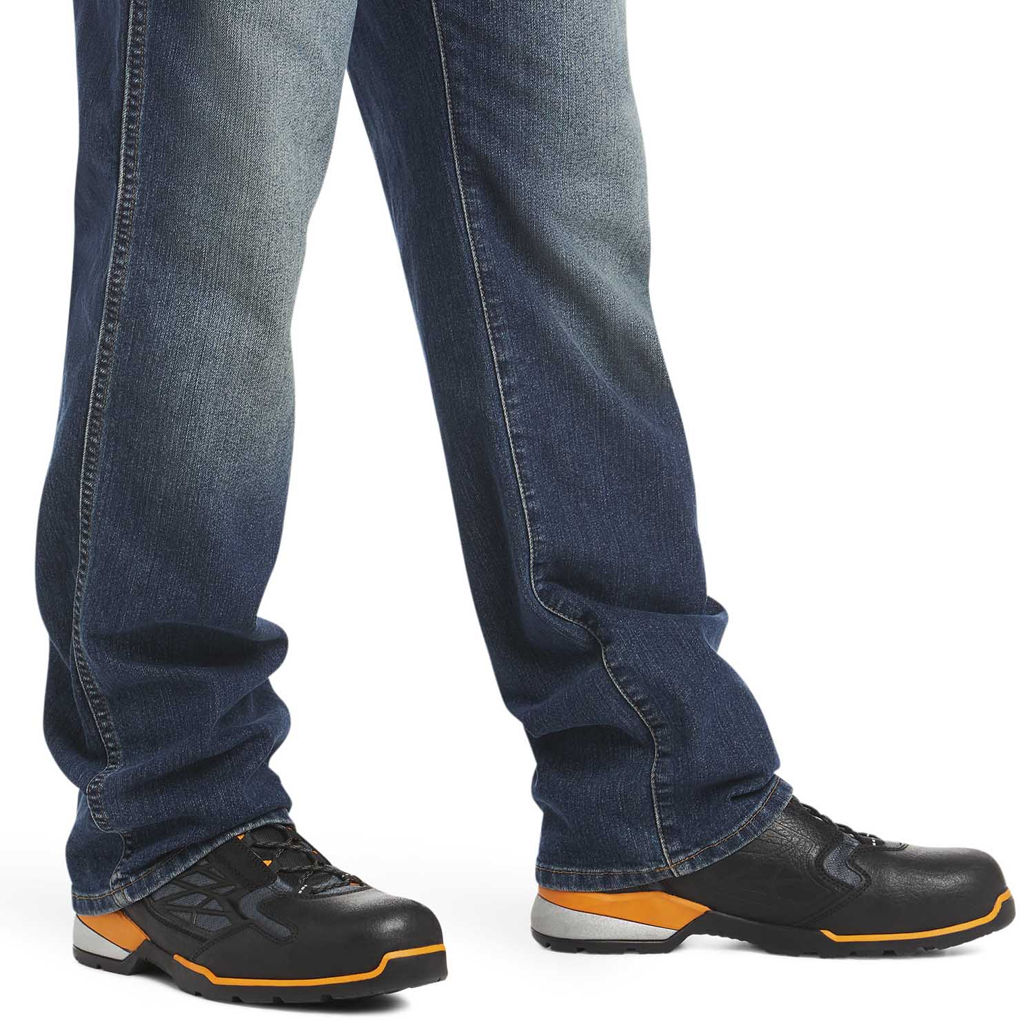 Ariat Men's Rebar M3 Loose DuraStretch Basic Stackable Straight Leg Jean - Image 4