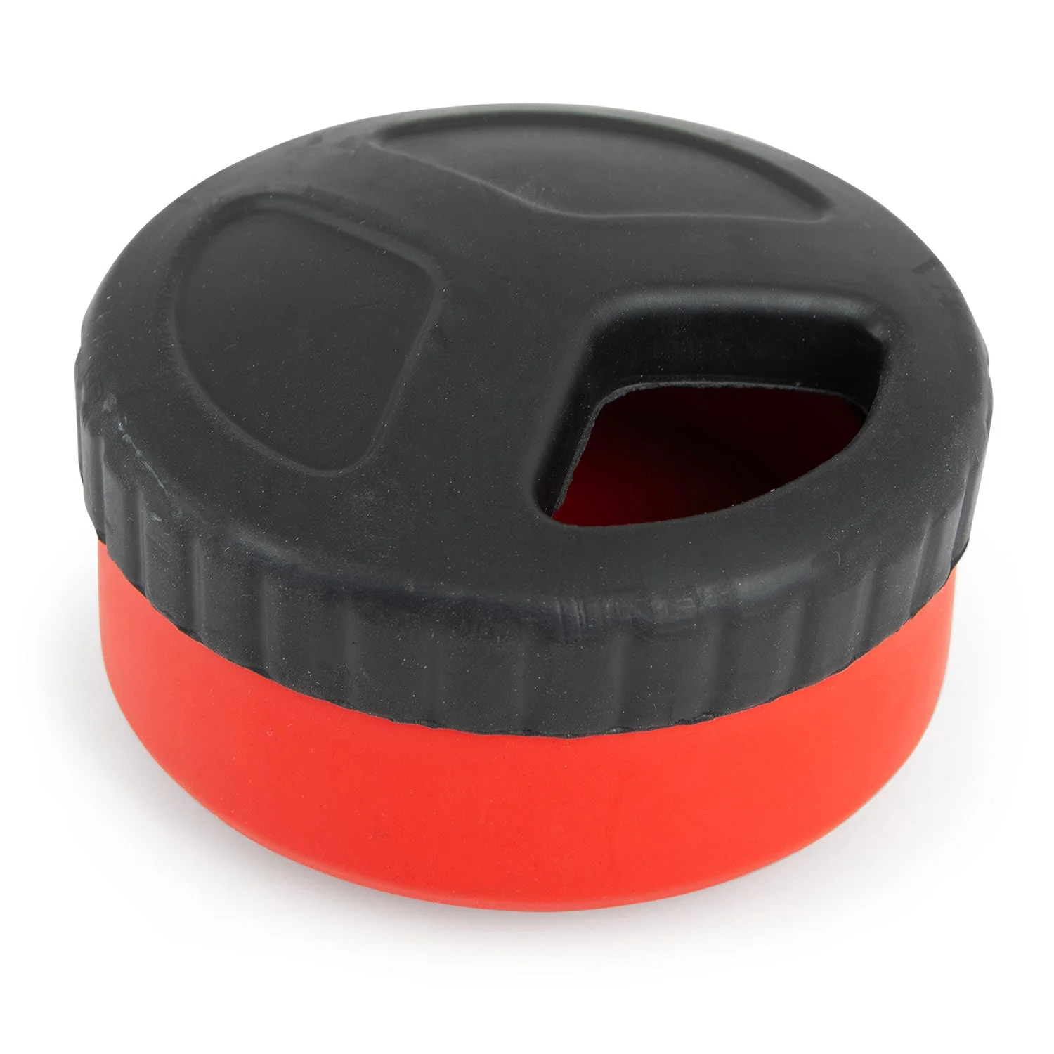 Jeffers Red Hockey Puck Natural Rubber Treat Dispensing Dental Dog Chew Toy - Image 8