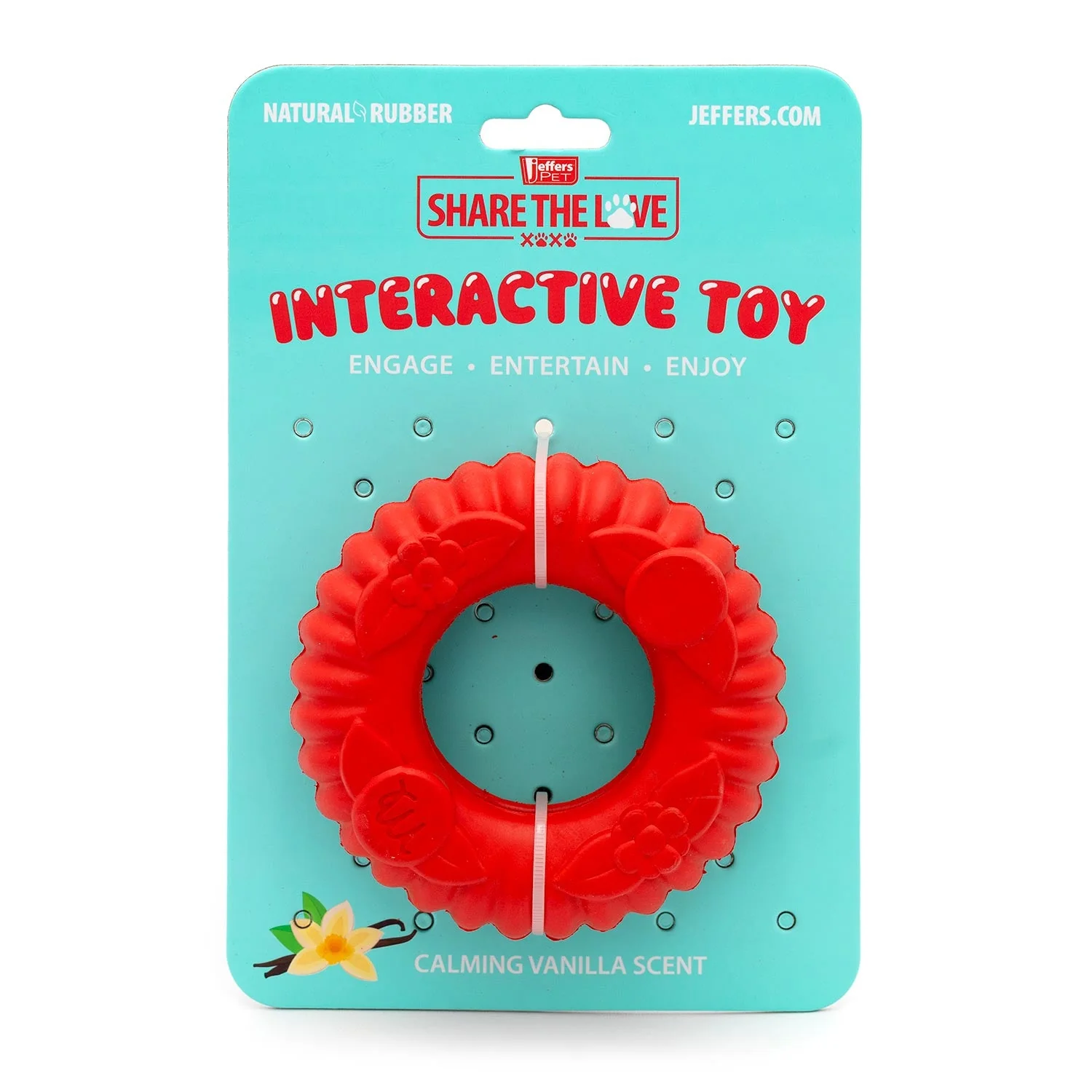 Jeffers Red Virgo Tugger Natural Rubber Dog Dental Chew Toy for Interactive or Solo Play - Image 10