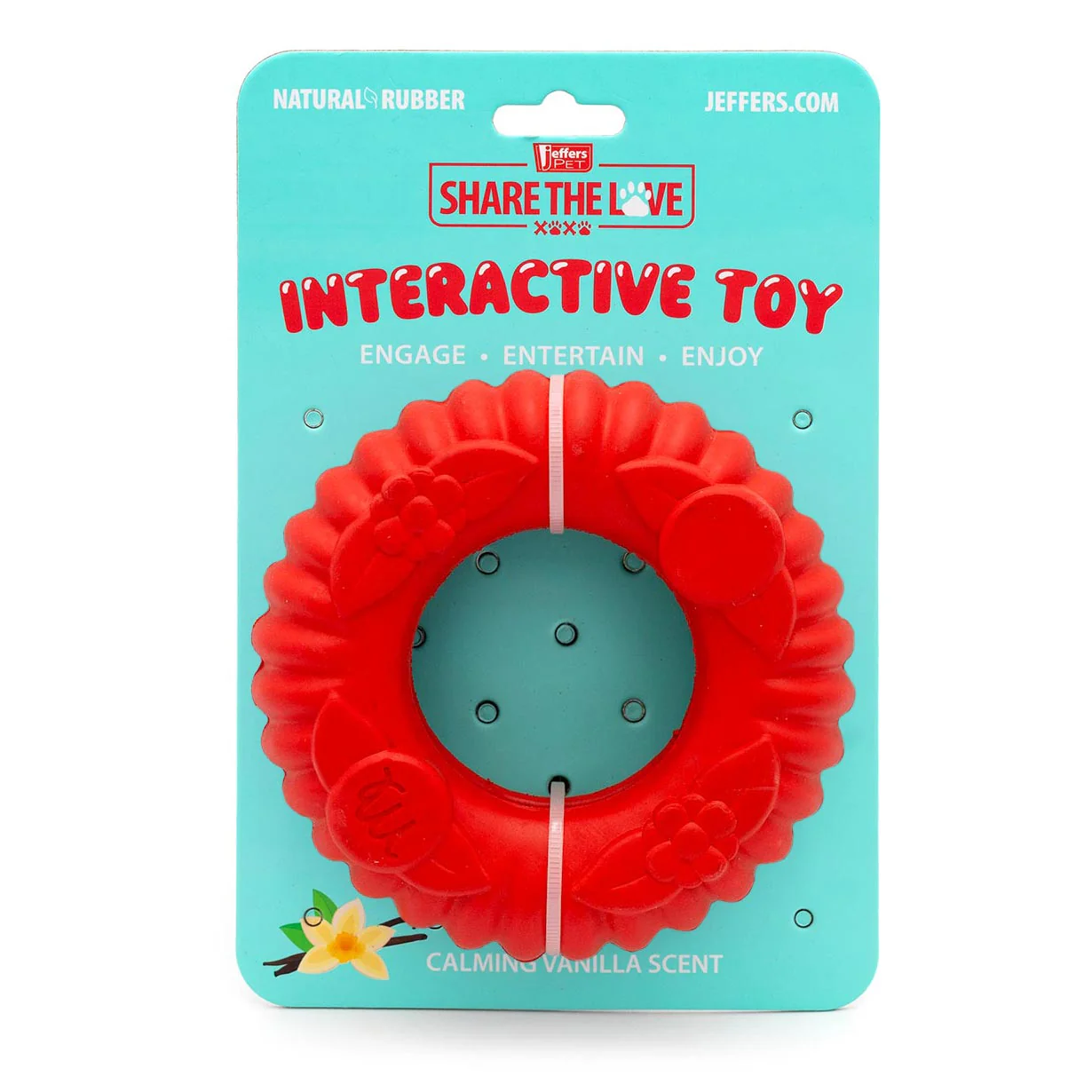 Jeffers Red Virgo Tugger Natural Rubber Dog Dental Chew Toy for Interactive or Solo Play - Image 12
