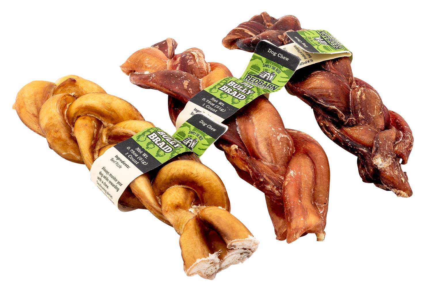Redbarn Braided Beef Bully Sticks, All-Natural Long Lasting Dog Chews - Image 4