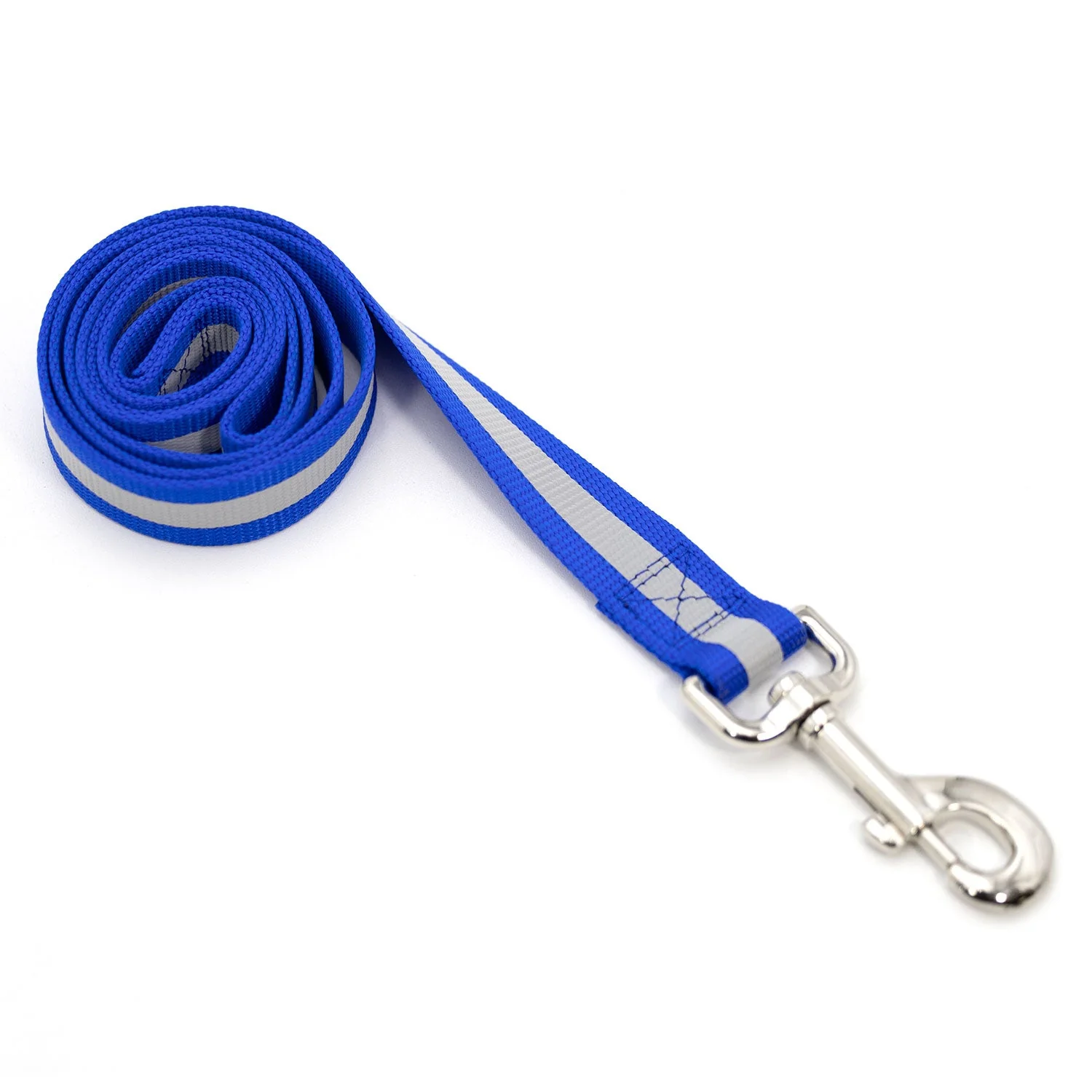 Jeffers Reflective Glow-in-the-Dark Safety Stripe Nylon Dog Leash, 1" W x 4' L - Image 7